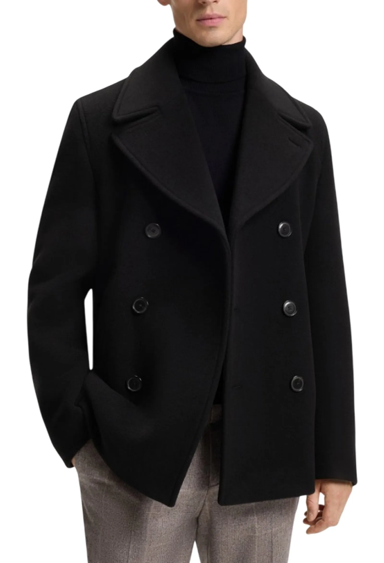 Hugo Boss Cappotto H-Hyde Nero 50576464 190333