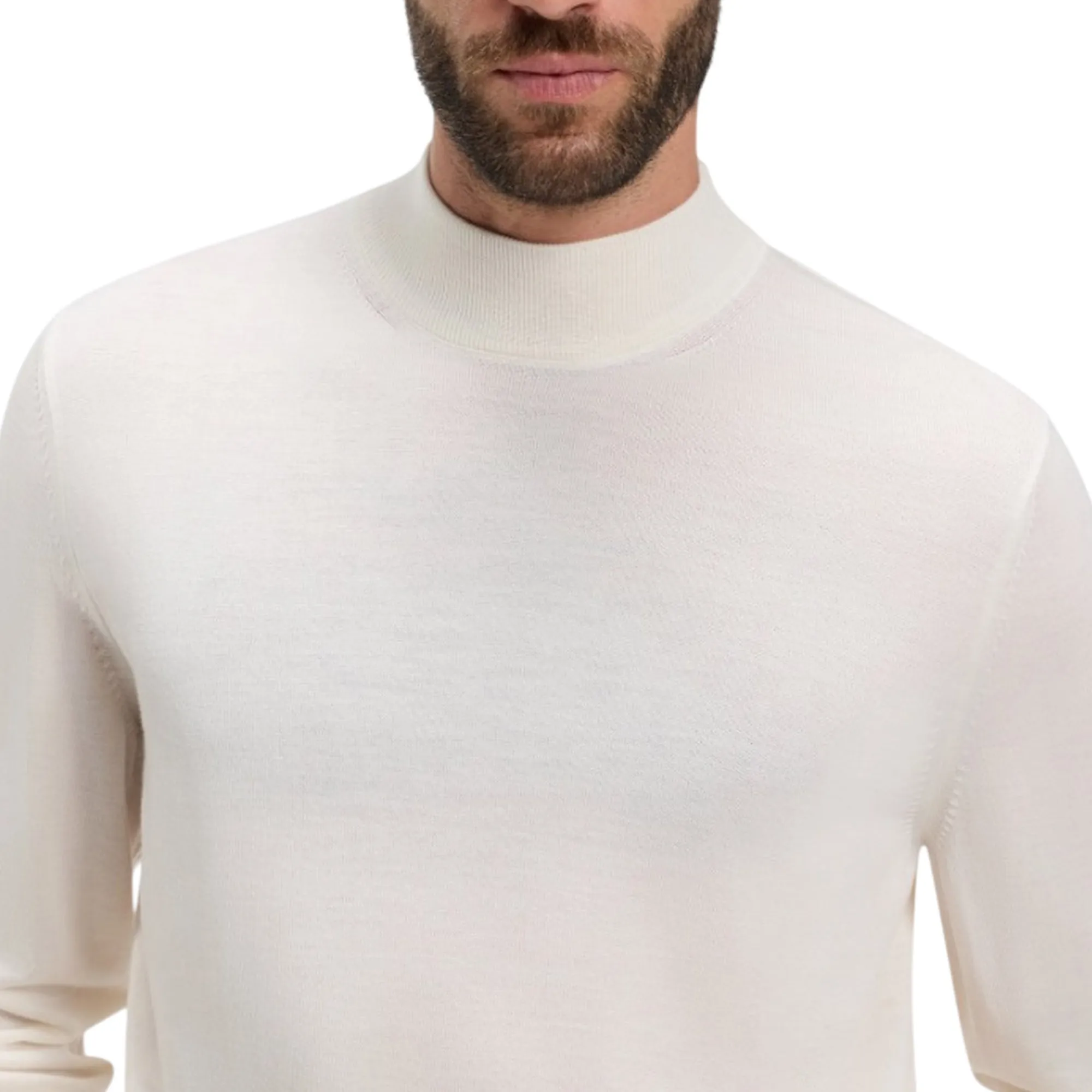 Hugo Boss B'Turtleneck Sweater' White 50570642 189693