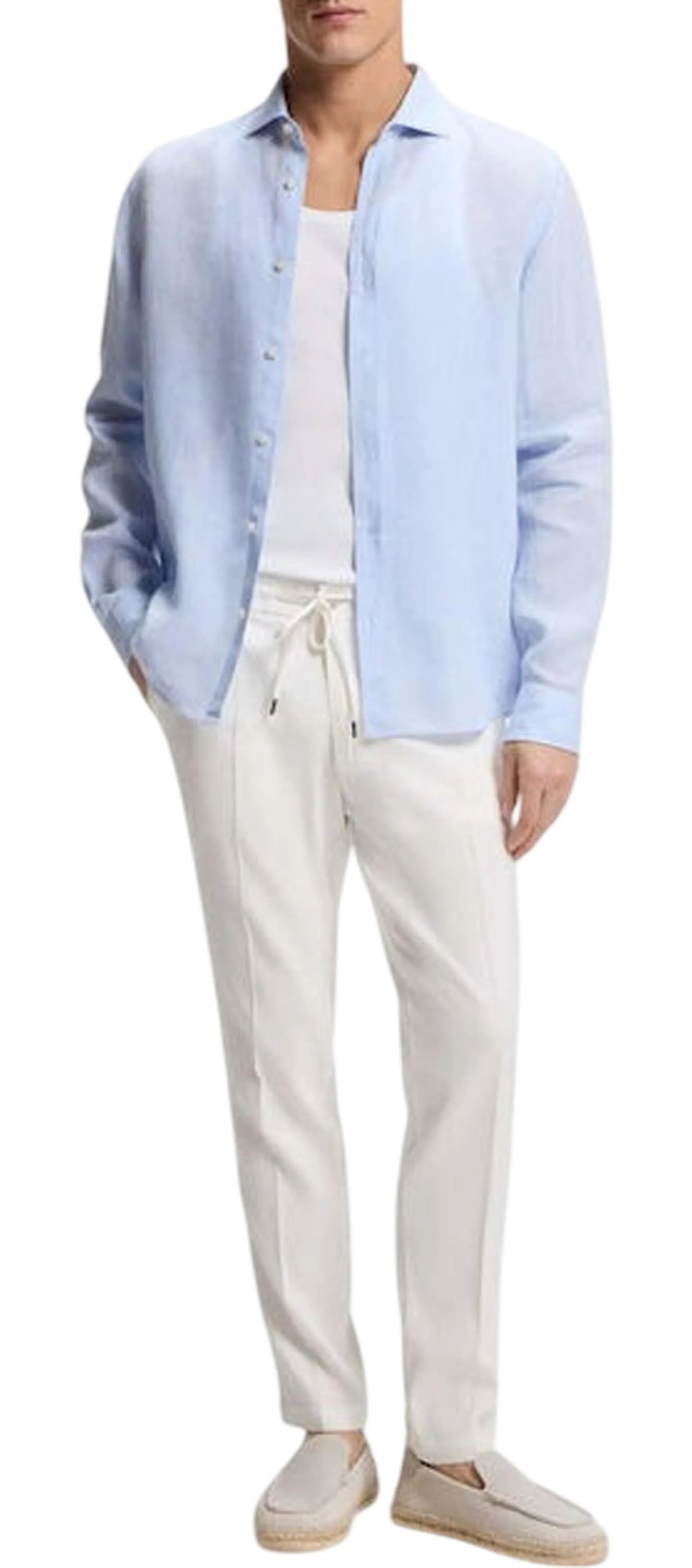 Hugo Boss Pantalone H-Kane1 Bianco 50557859 182861