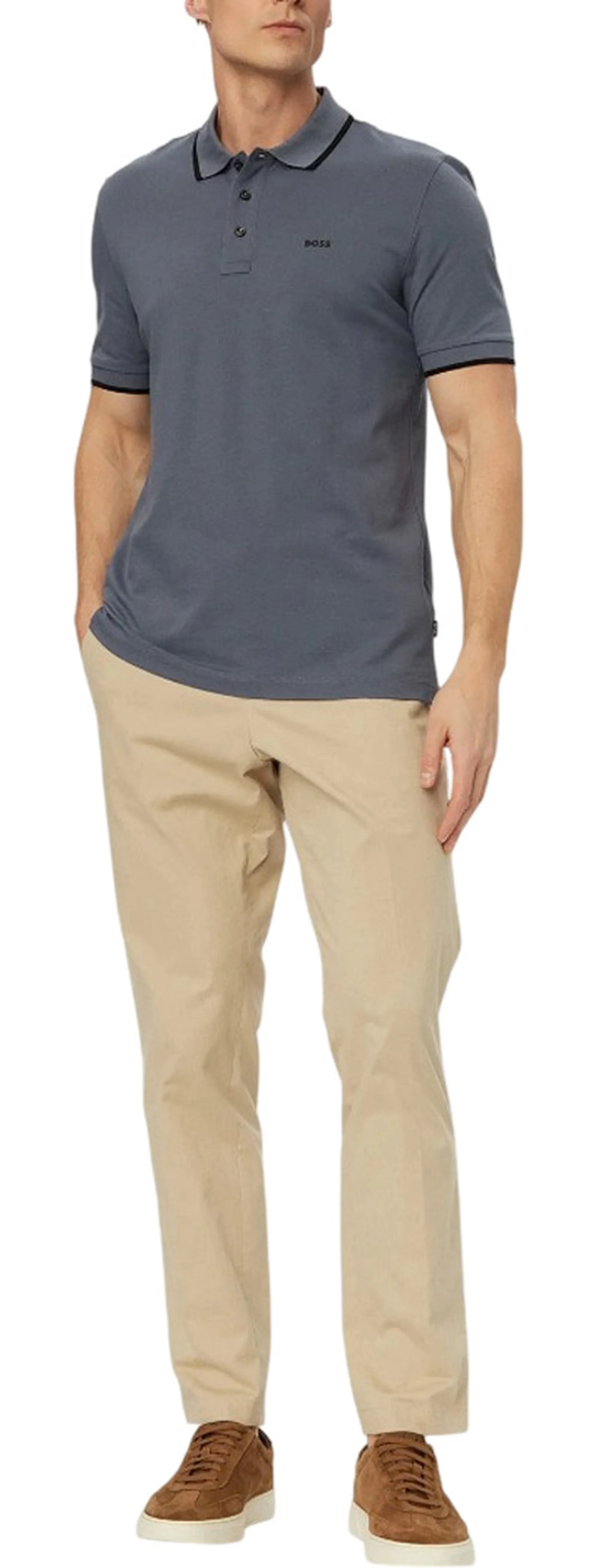 Hugo Boss B'Polo Parlay' Open Blue 50494697 182760