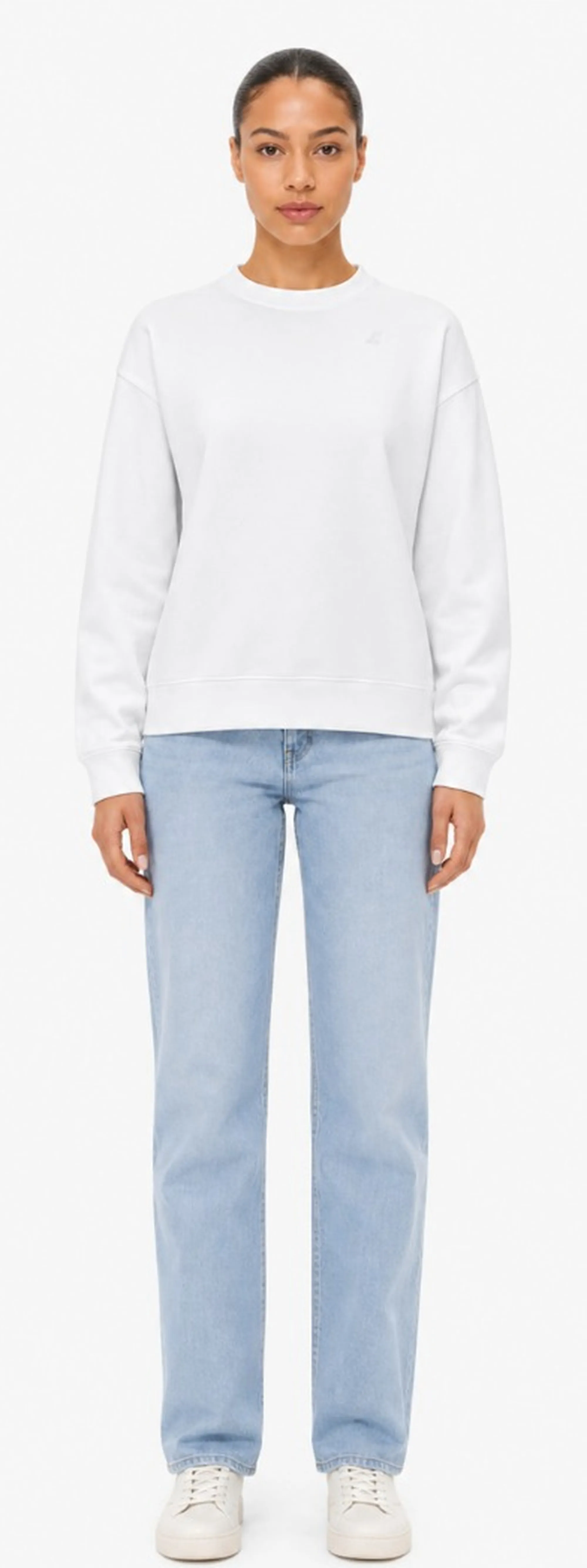 K-Way B'Loizelle Interlock Sweatshirt' White K3157Cw 184078