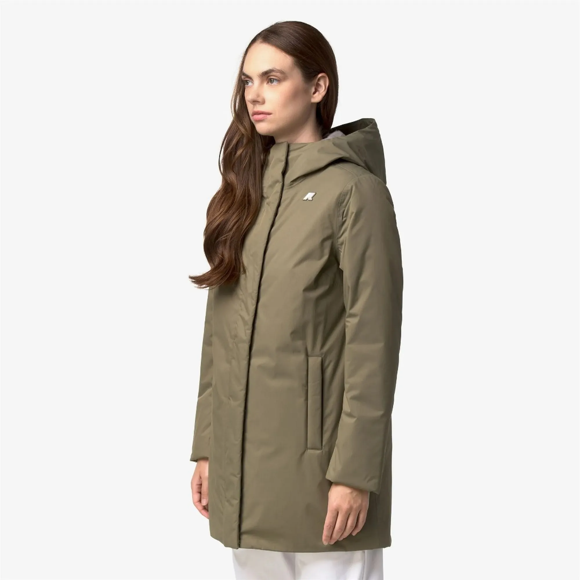 K-Way B'Giubbino 3058148F' Green Army - Grey Wa K8144Cw 190276