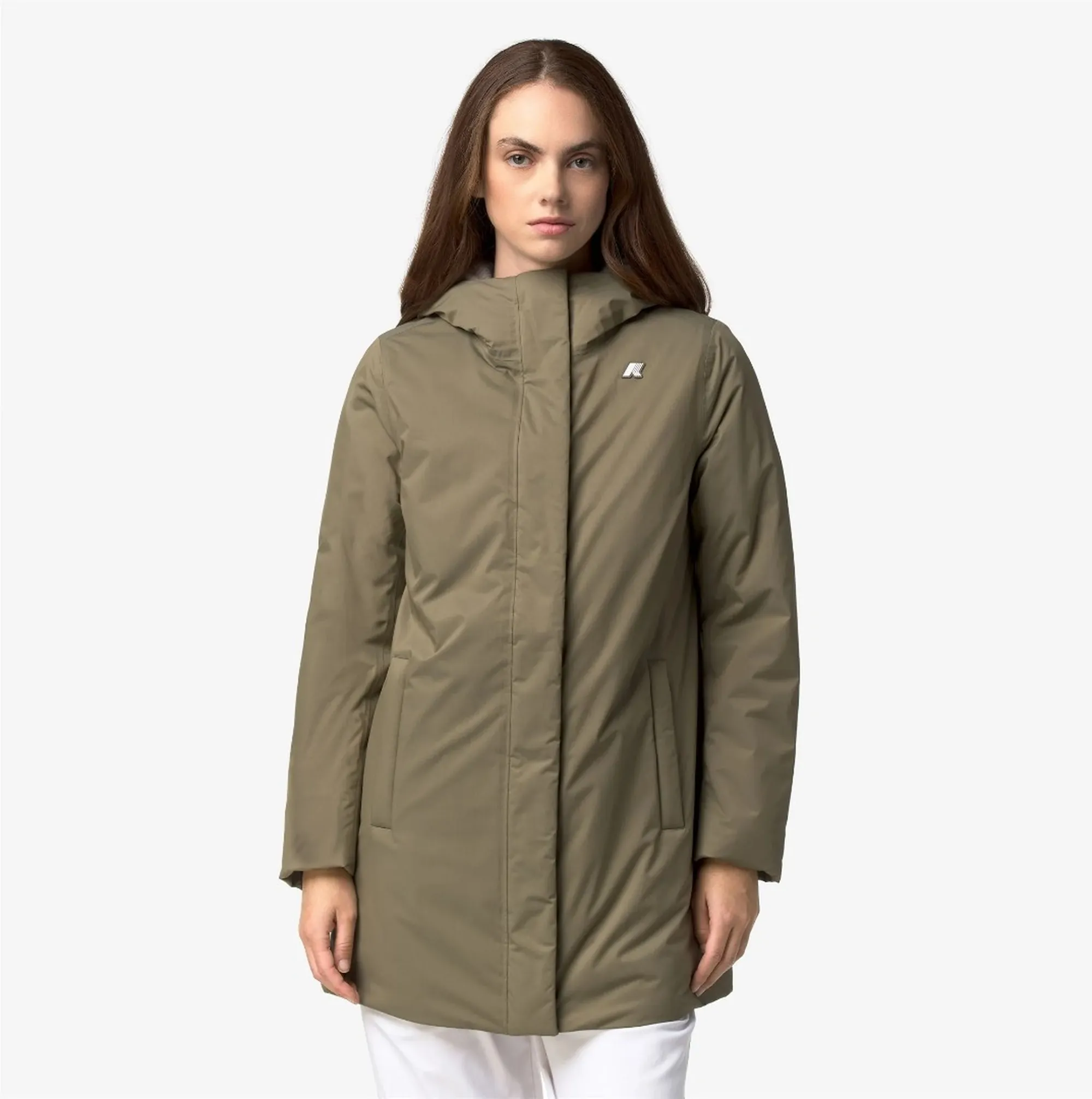 K-Way B'Giubbino 3058148F' Green Army - Grey Wa K8144Cw 190278