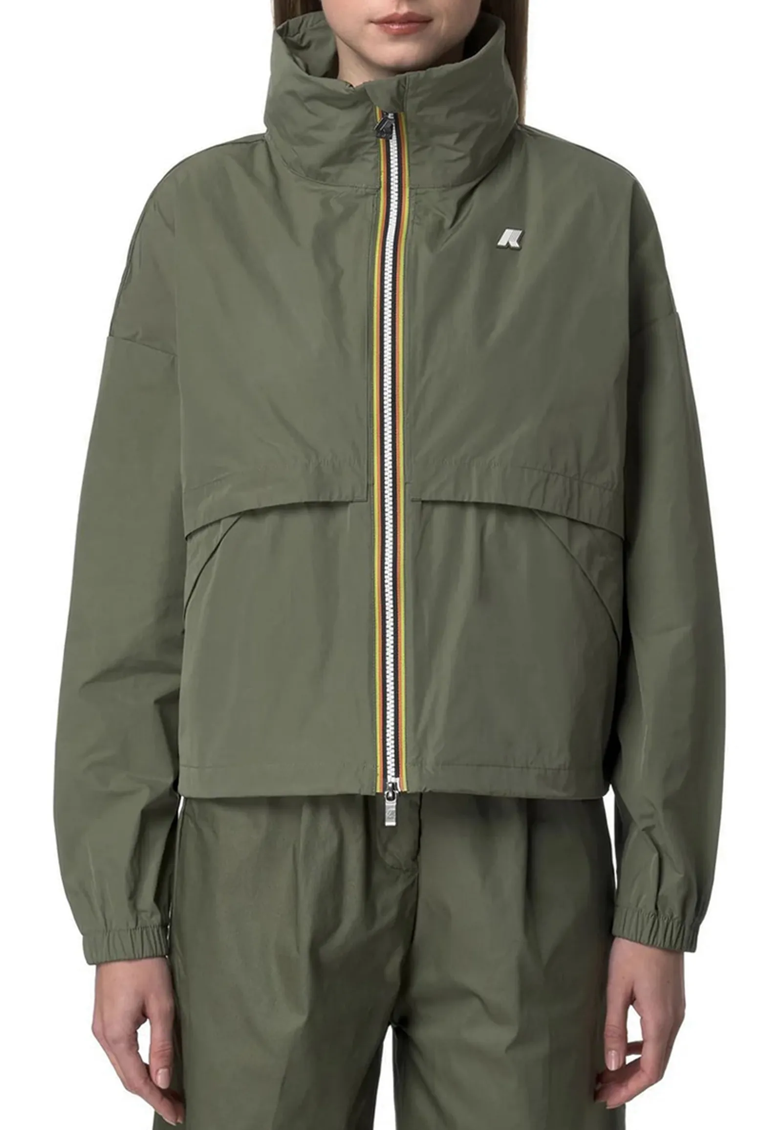 K-Way Giubbino Aubette Memory Touch Green Lichen K8132Pw 177005