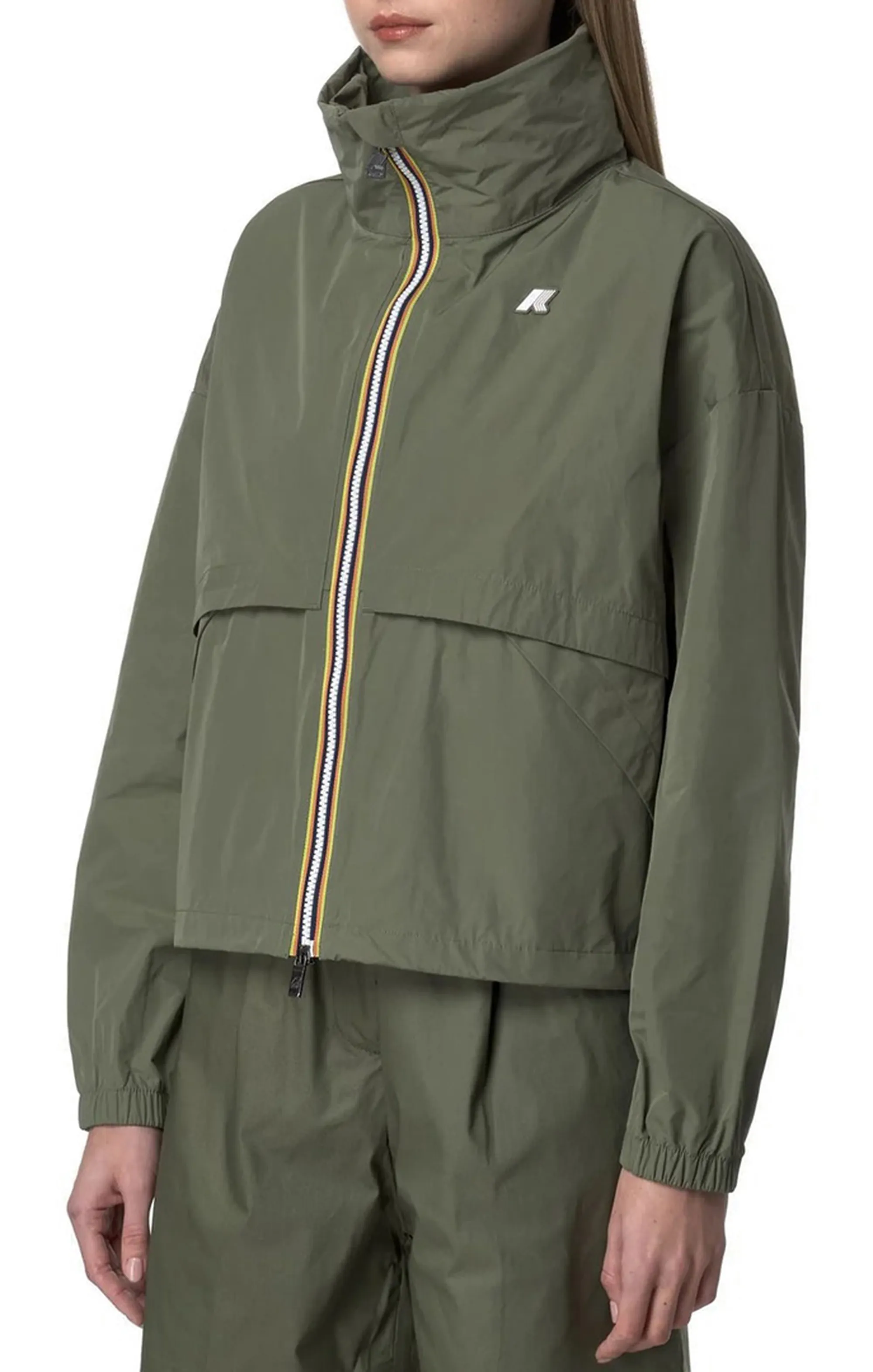 K-Way Giubbino Aubette Memory Touch Green Lichen K8132Pw 177007