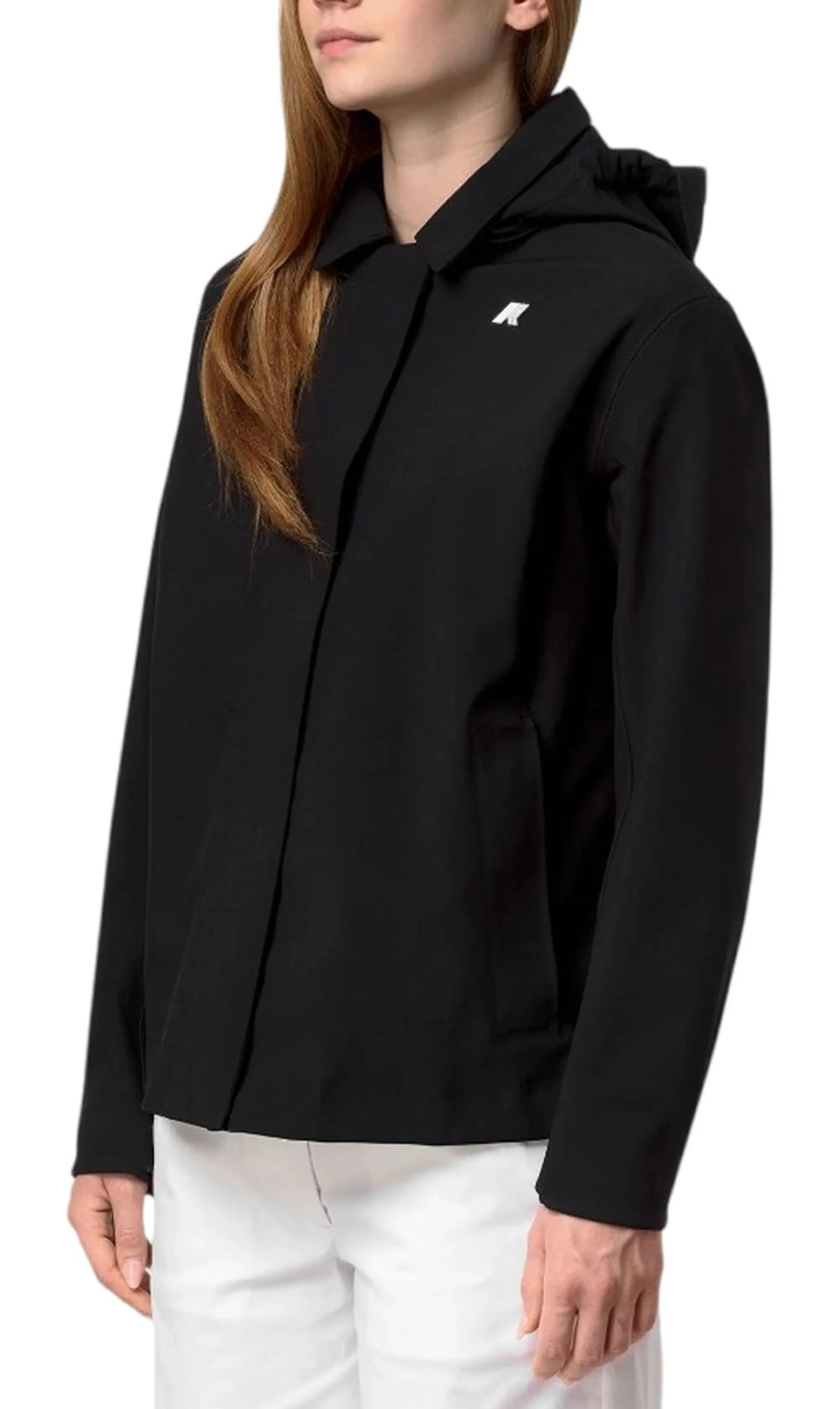 K-Way Giubbino Bleizou Bonded Black Pure - Blue Depth K51453W 190535