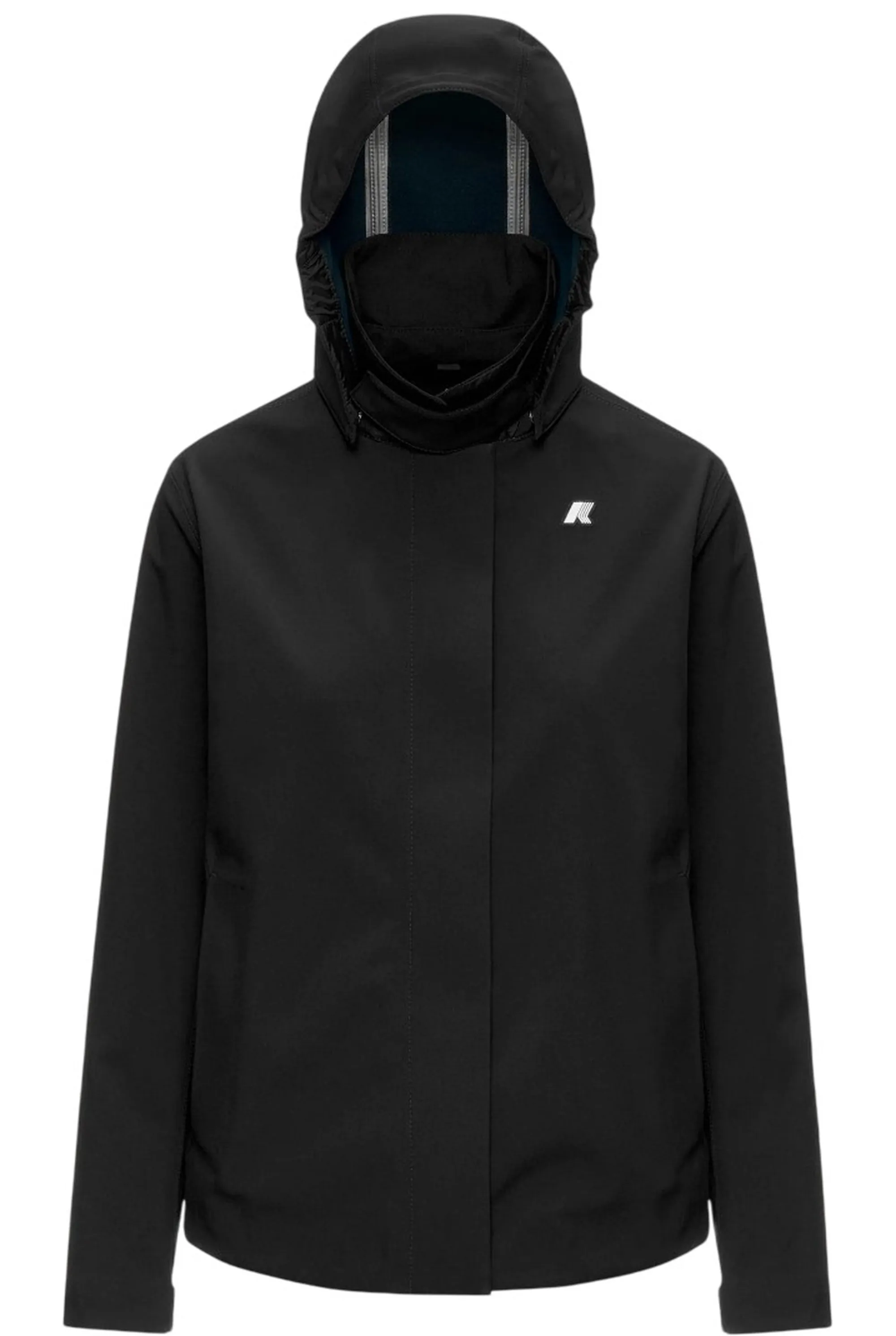K-Way Giubbino Bleizou Bonded Black Pure - Blue Depth K51453W 190540