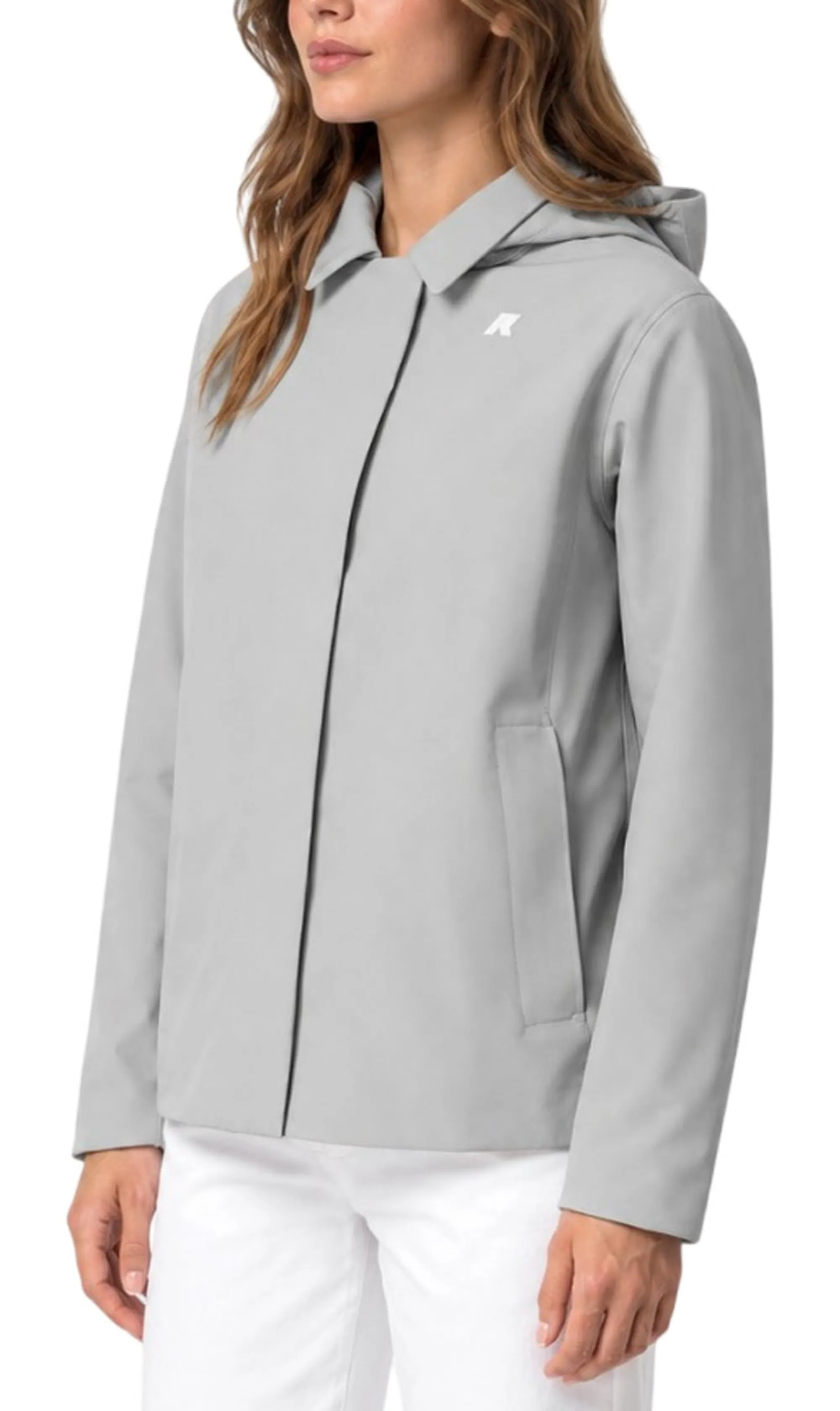 K-Way Giubbino Bleizou Bonded Grey Ash - Blue Depth K51453W 190542