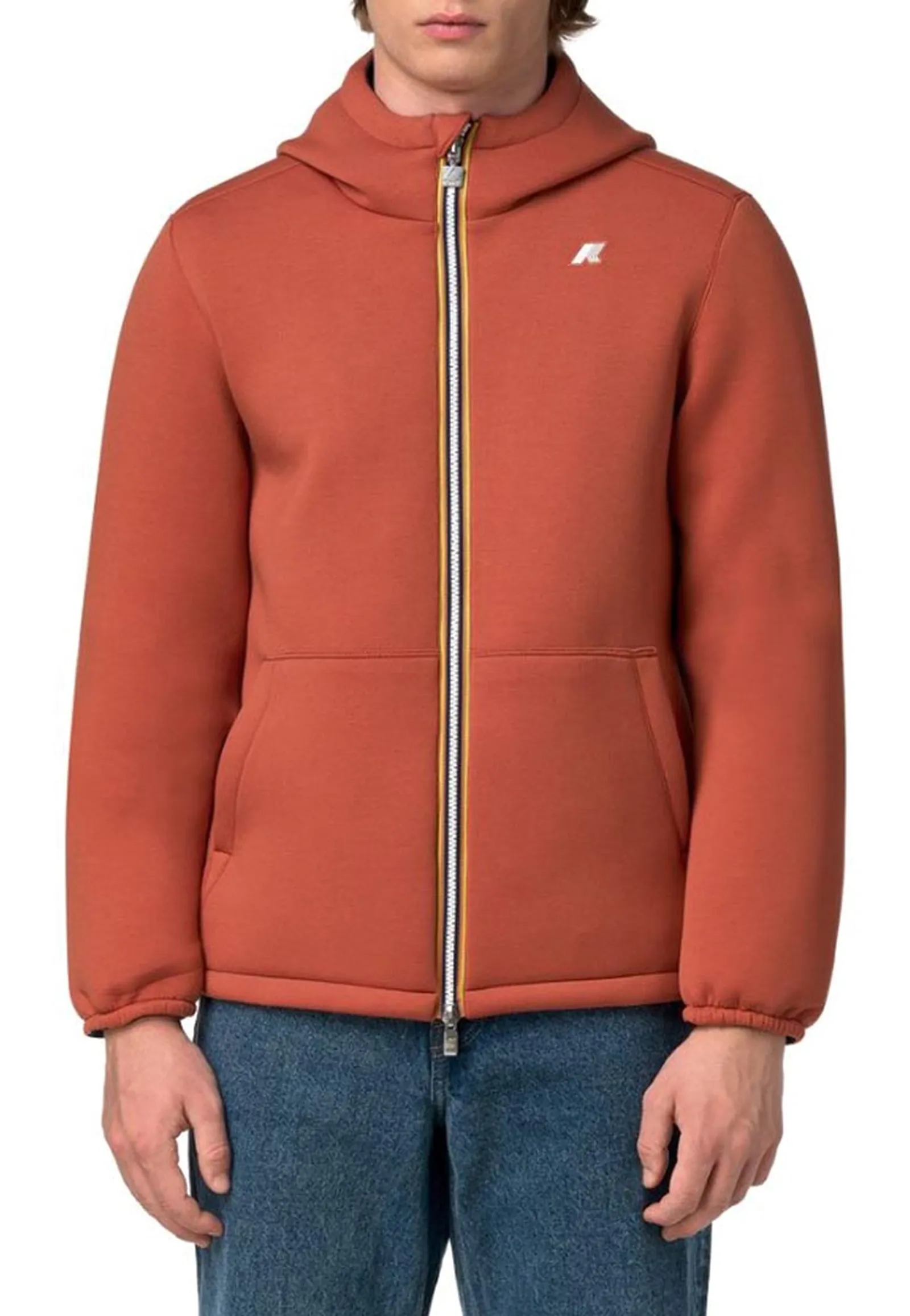 K-Way Giubbino Jack Spacer Nylon Double Orange Brownish - Bi K8142Yw 187771