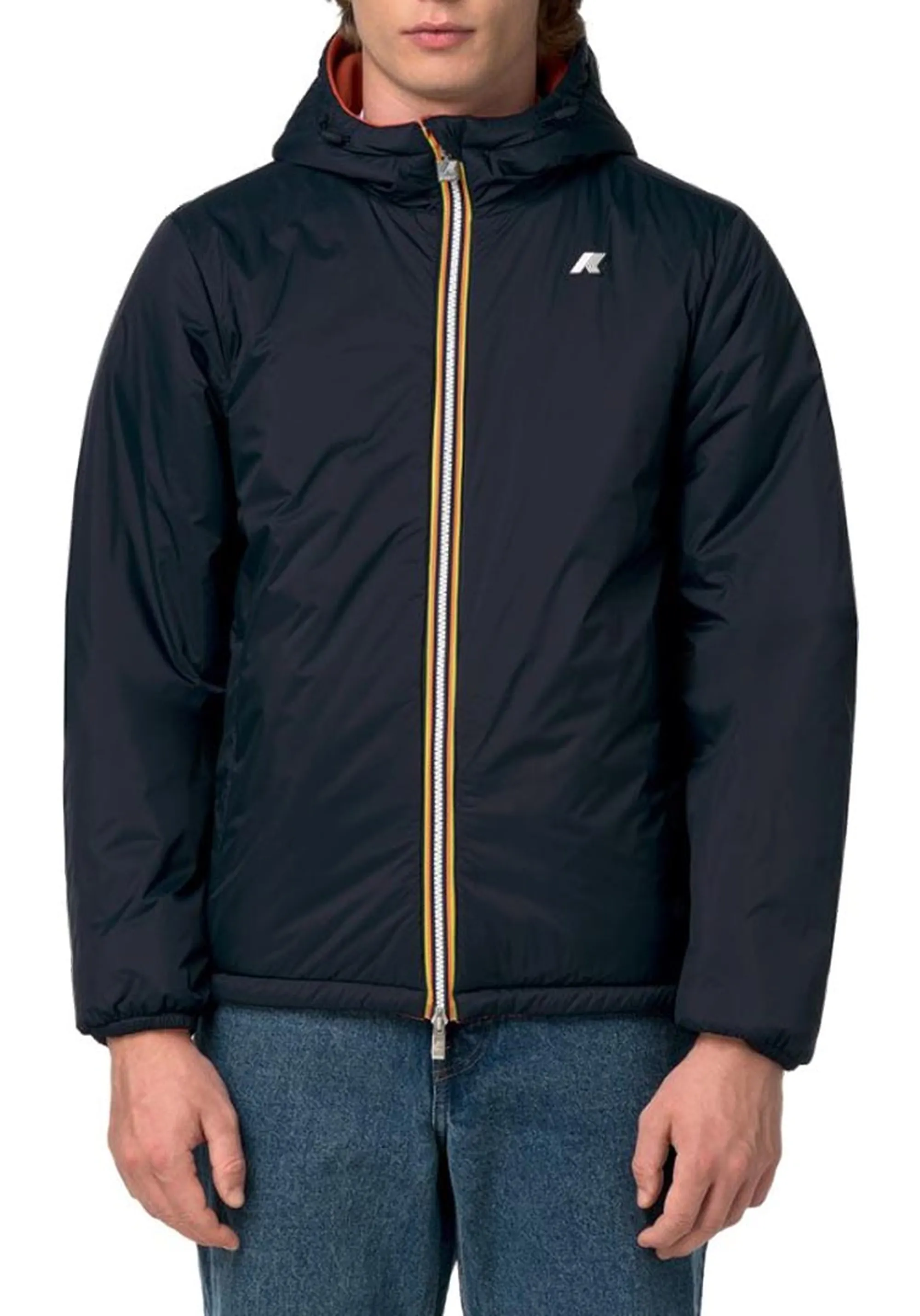 K-Way Giubbino Jack Spacer Nylon Double Orange Brownish - Bi K8142Yw 187774