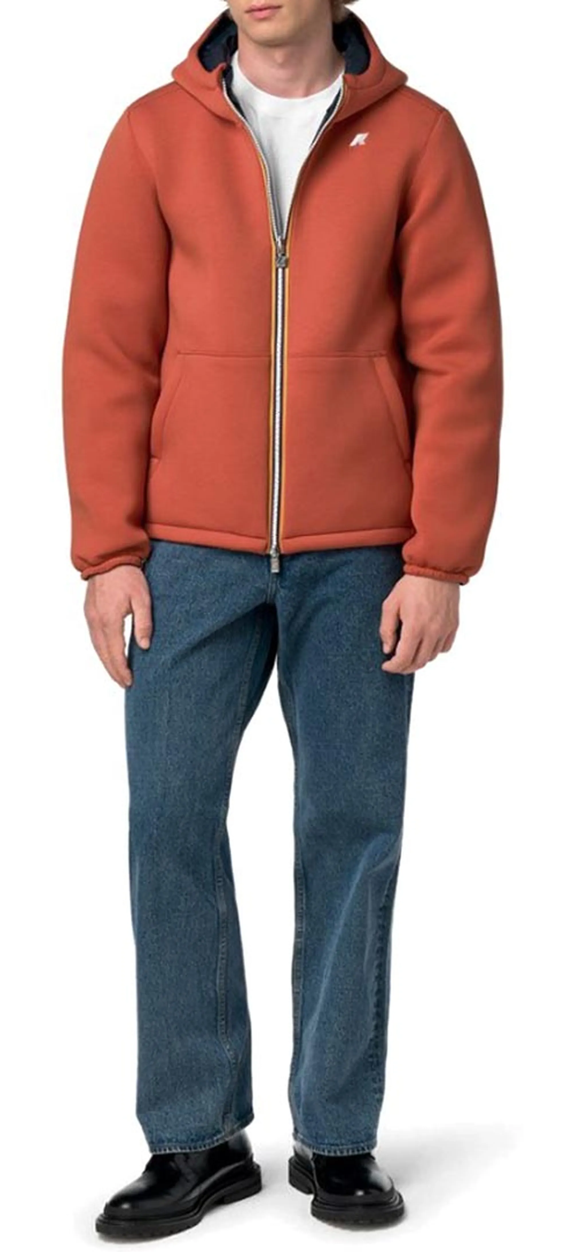 K-Way Giubbino Jack Spacer Nylon Double Orange Brownish - Bi K8142Yw 187775