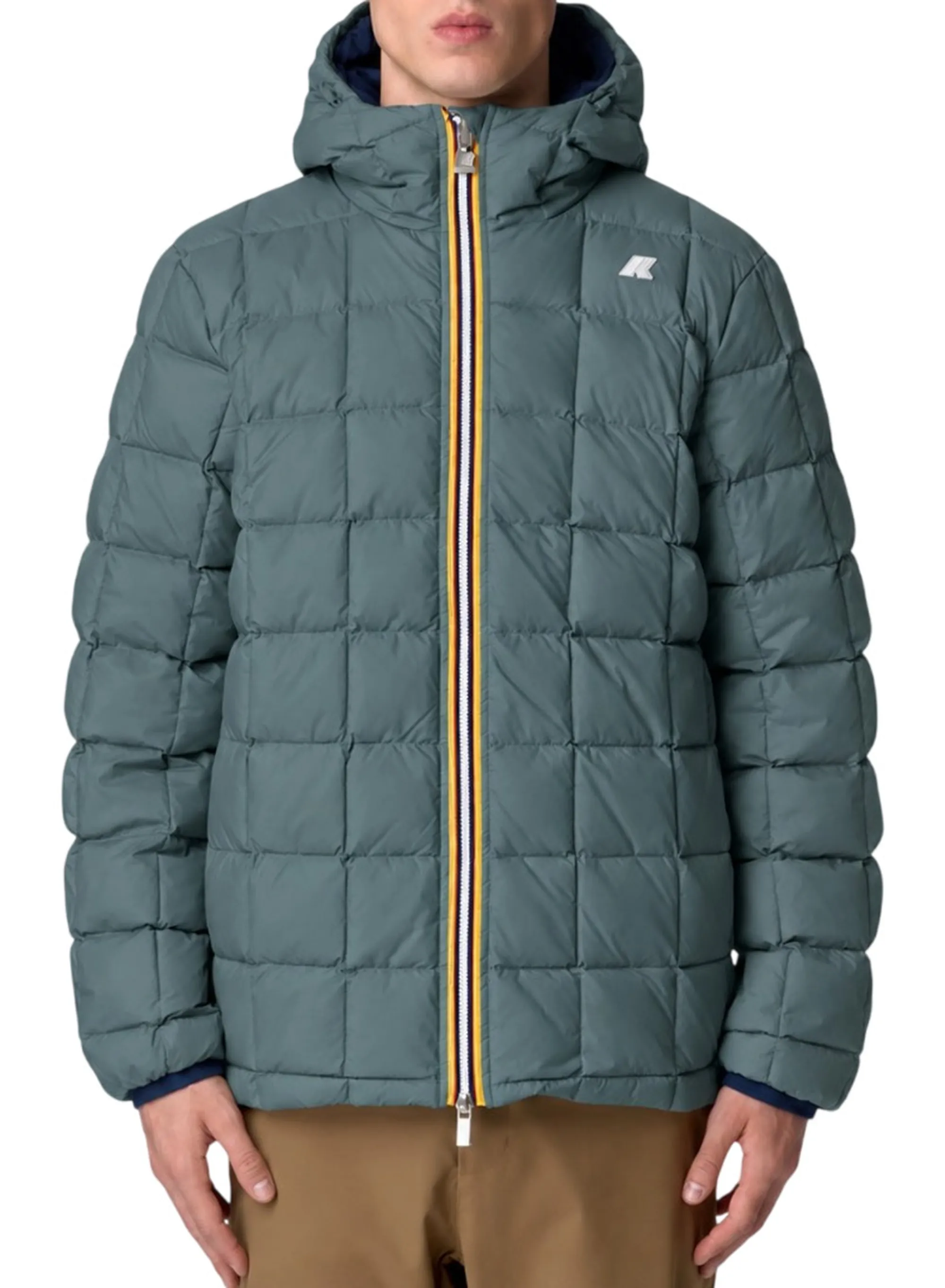 K-Way Giubbino Jack St Thermo Reversible Beige Khaki - Green Balsam K8127Ww 195795