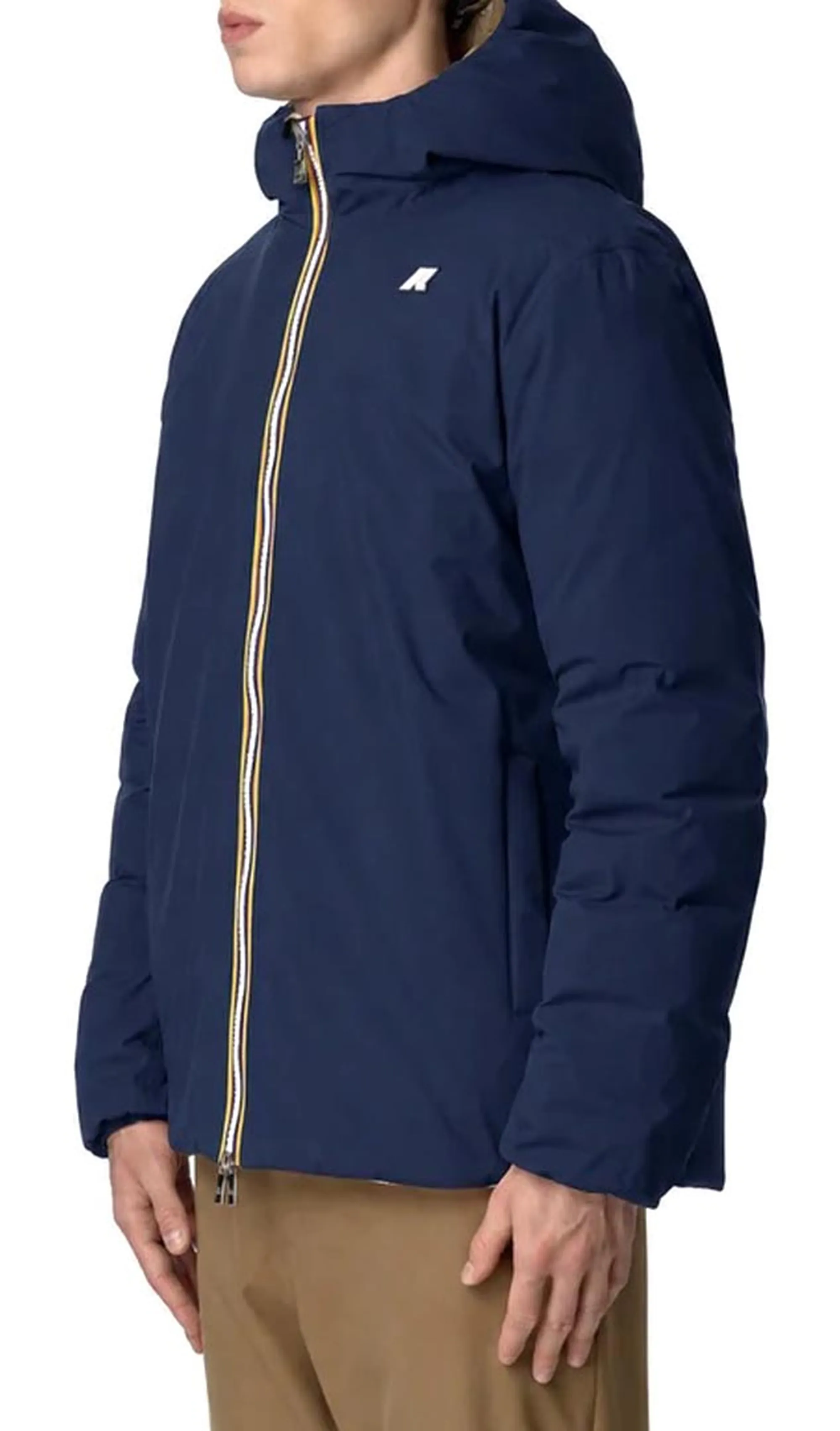K-Way Giubbino Jack St Thermo Reversible Blue Depth - Green A K8127Ww 187764
