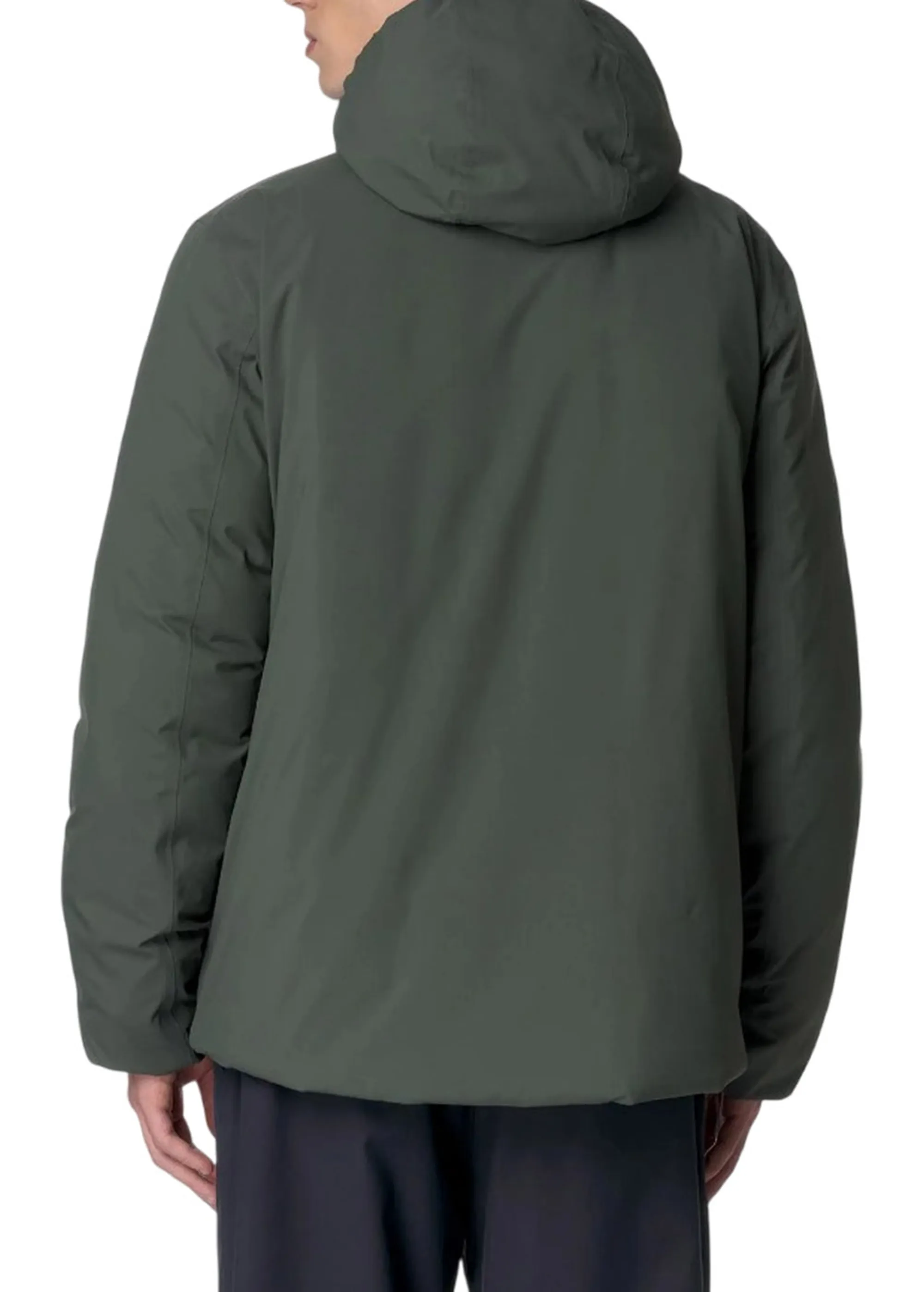 K-Way B'Jack St Thermo Reversible Jacket' Green Blackish - Bd K8127Ww 160606