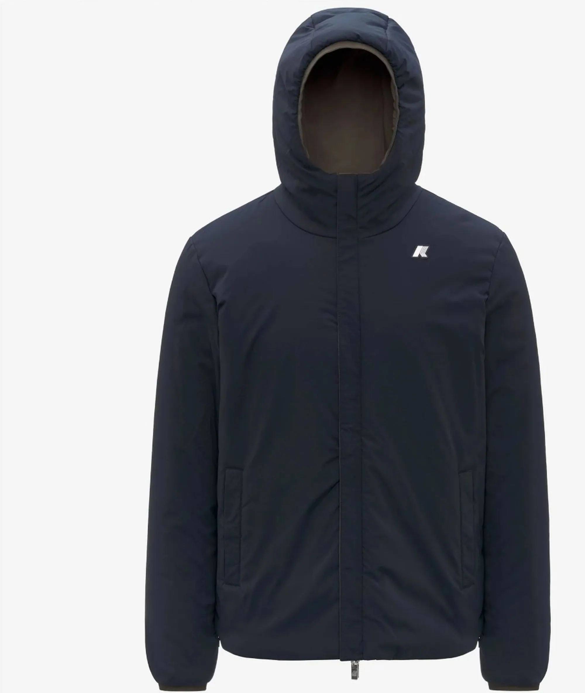 K-Way B'Giubbino Jack St Warm Reversible' Black Olive - Blue D K6128Vw 169261