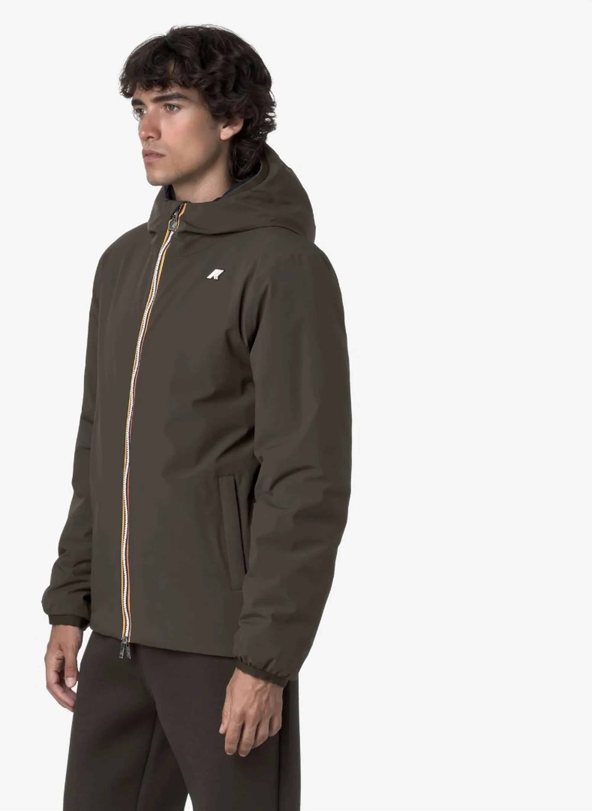 K-Way B'Giubbino Jack St Warm Reversible' Black Olive - Blue D K6128Vw 169263