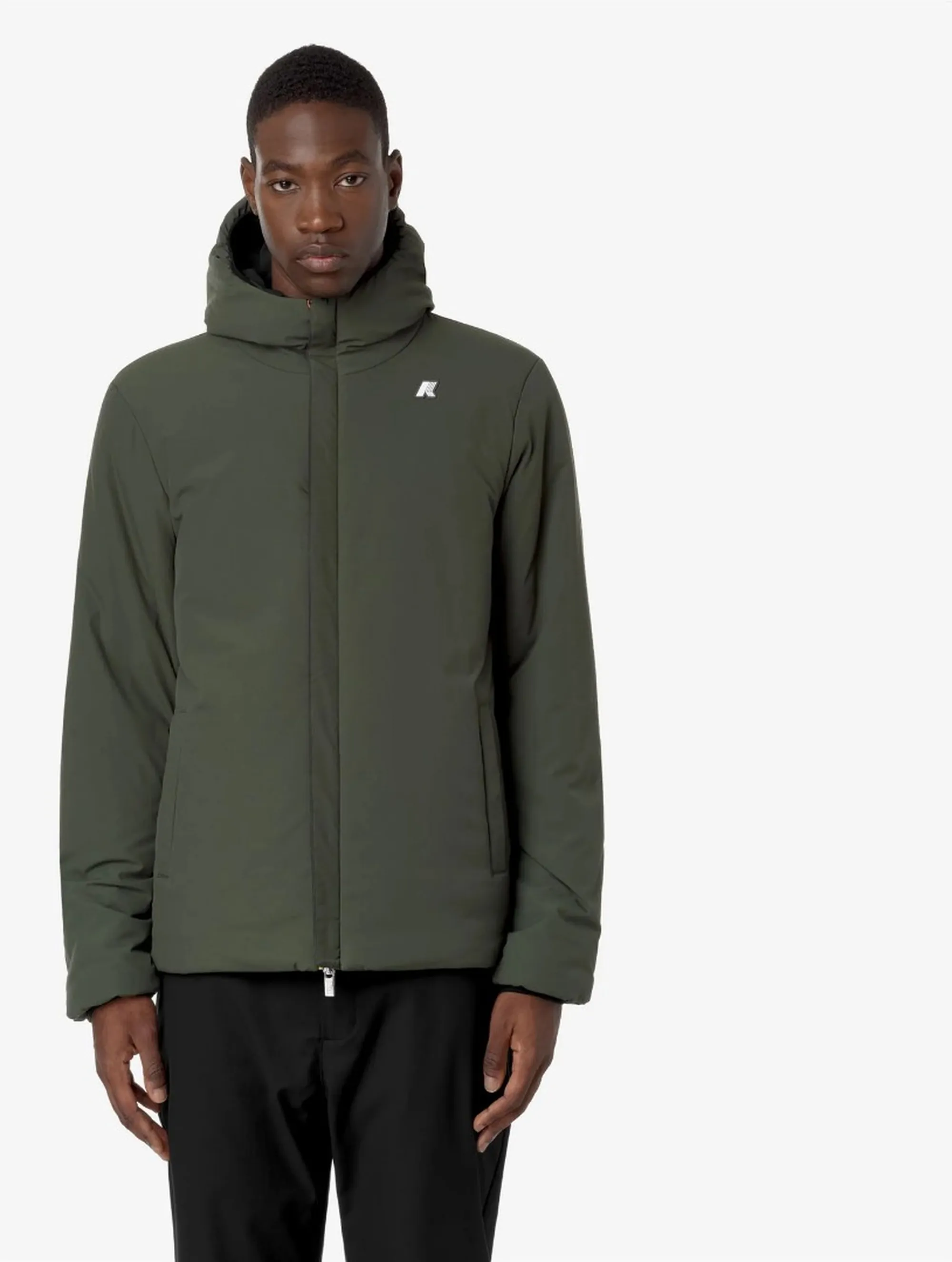 K-Way B'Giubbino Jack St Warm Reversible' Black Pure - Green B K6128Vw 169312