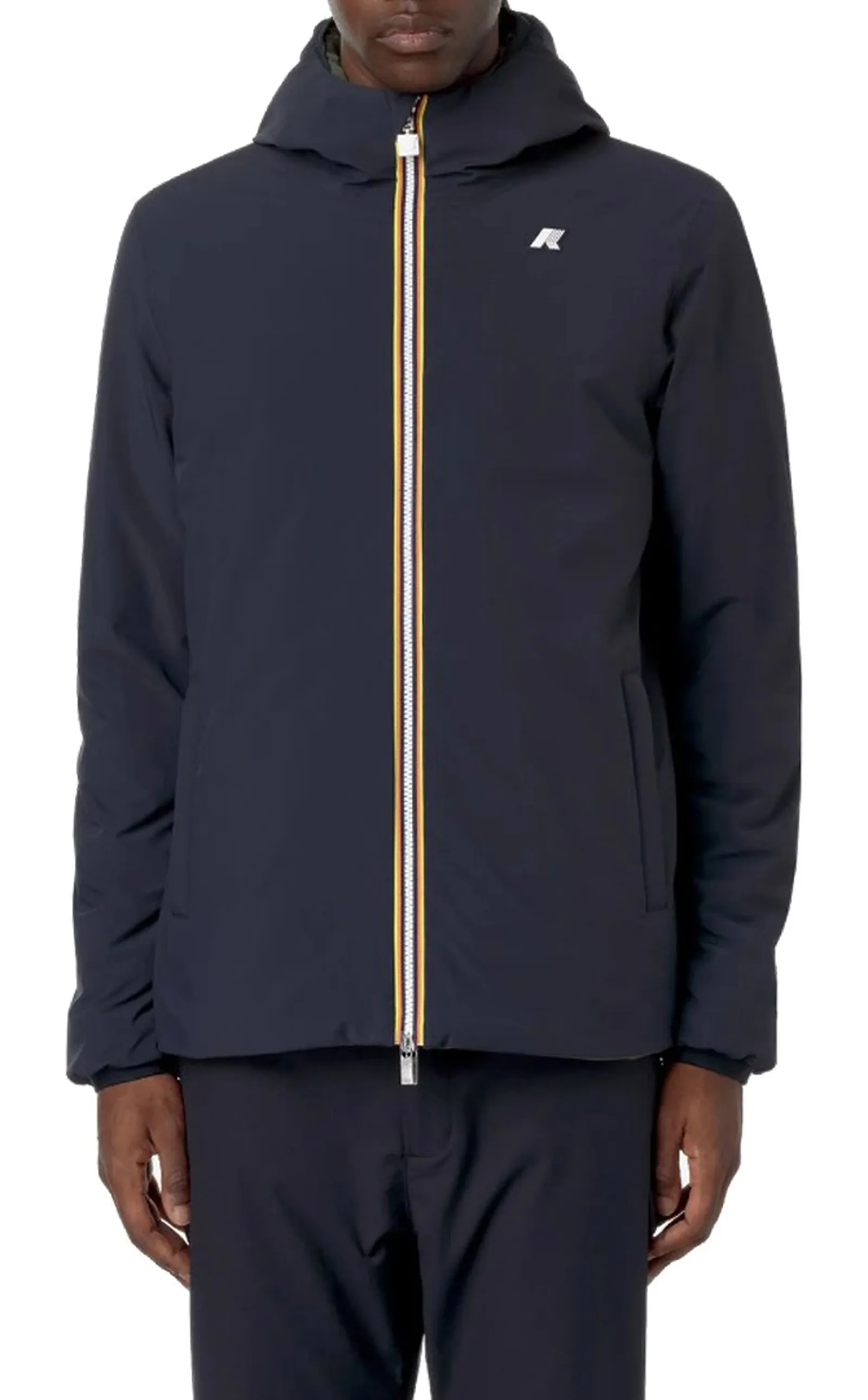 K-Way Giubbino Jack St Warm Reversible Blue D - Green B K6128Vw 121367