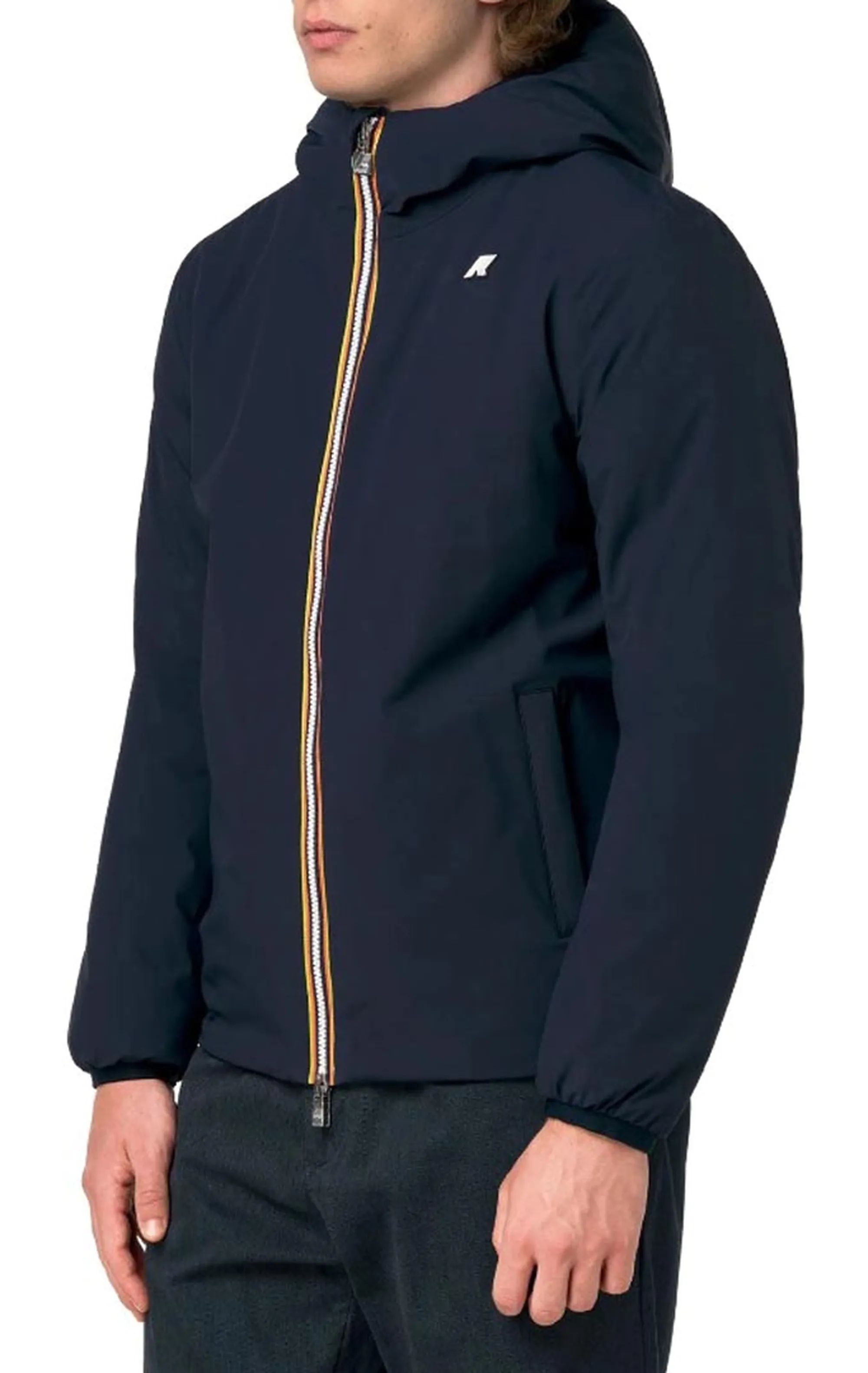 K-Way B'Giubbino Jack St Warm Reversible' Blue Depth - Green A K6128Vw 187762