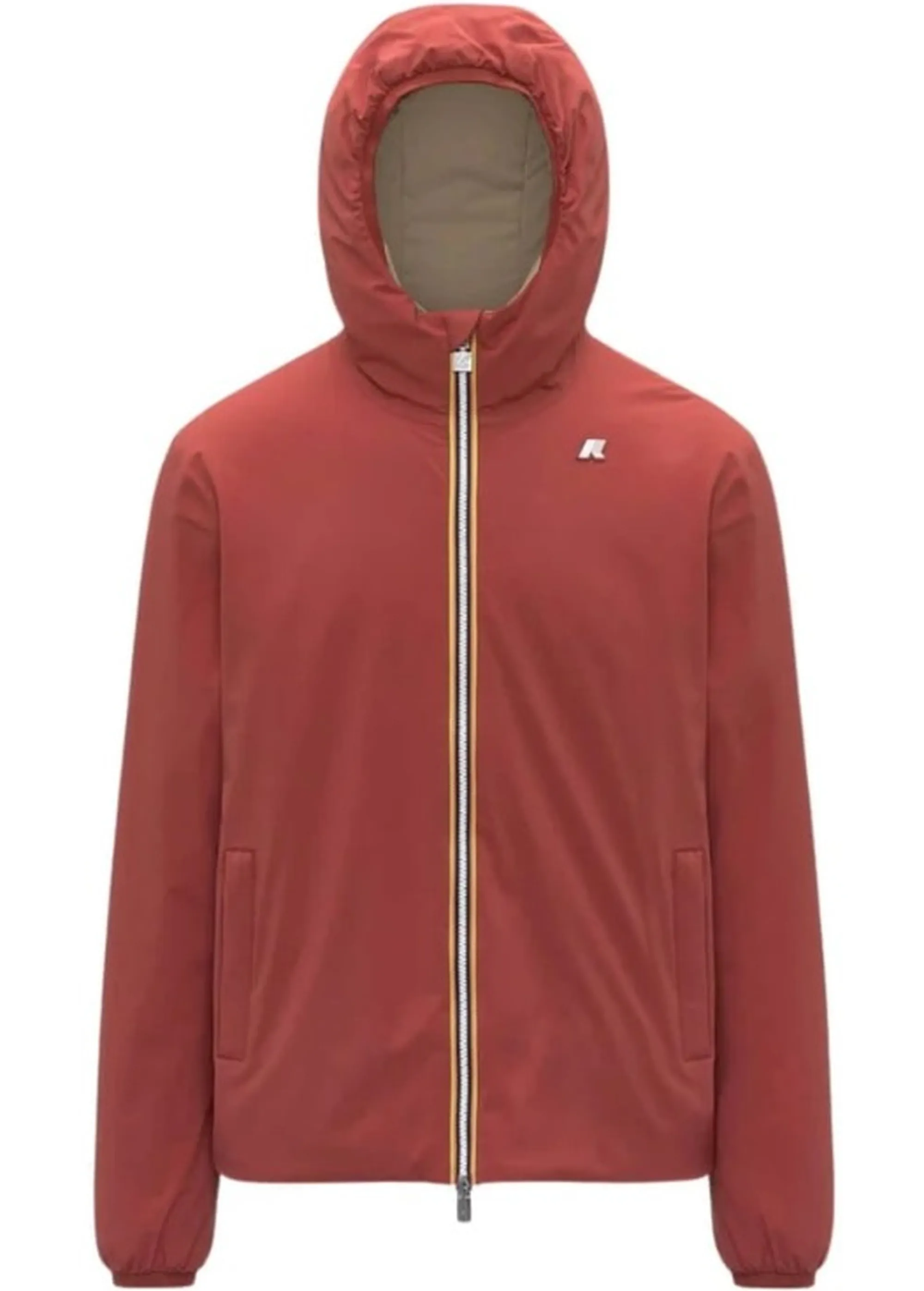 K-Way B'Giubbino Jack St Warm Reversible' Red Dk Chili - Beige K6128Vw 187372