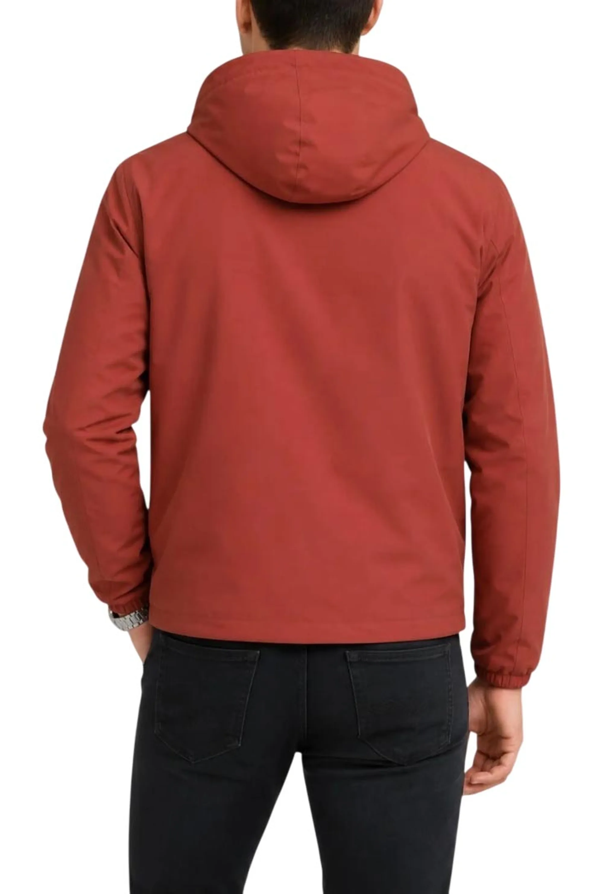 K-Way B'Giubbino Jack St Warm Reversible' Red Dk Chili - Beige K6128Vw 187757