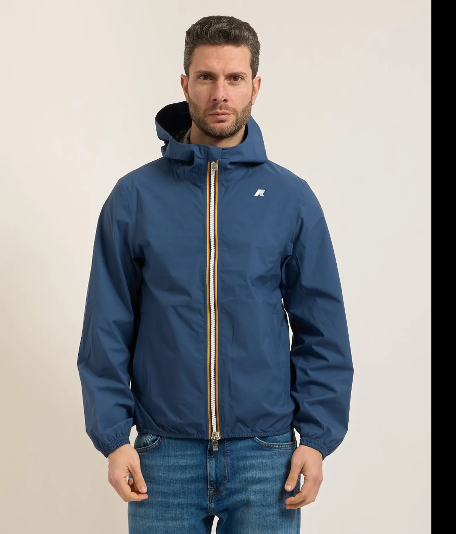 K-Way Giubbino Jack Stretch Nylon Jersey Blue Insignia K3123Uw 175758