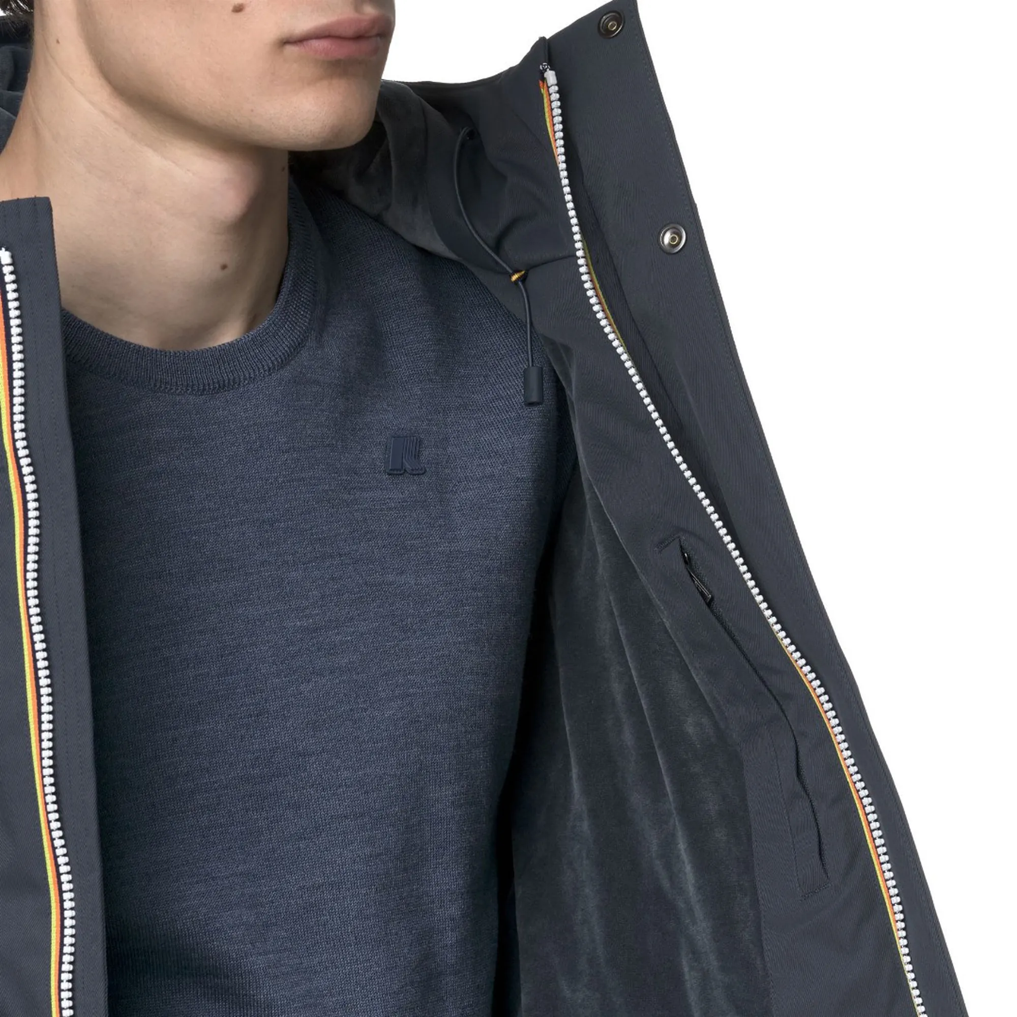 K-Way B'Jacko Twill Marmot Jacket' Blue Airforce K8133Dw 163275