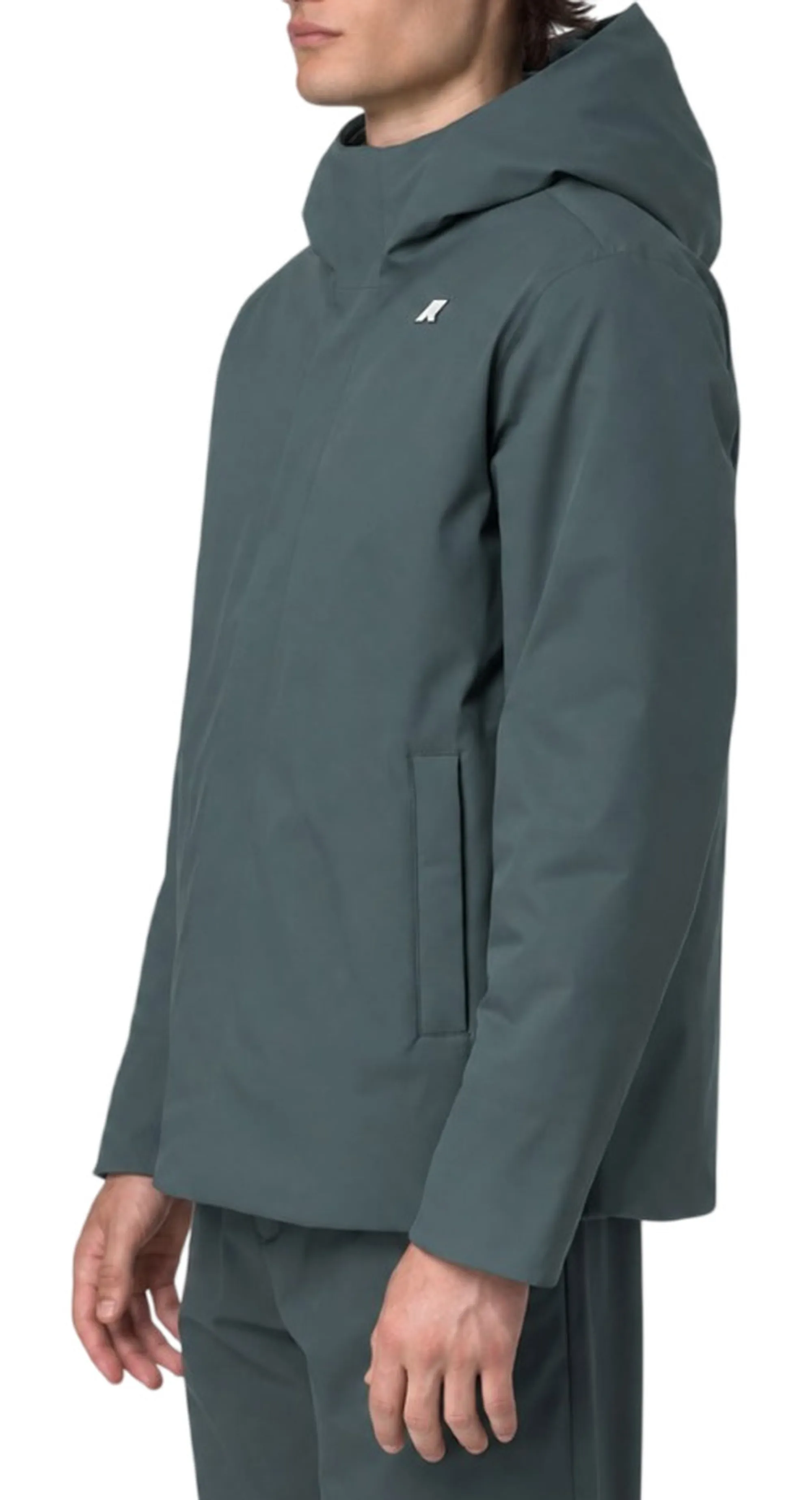 K-Way B'Jacko Twill Marmot Jacket' Green Balsam - Blue Airforce K8133Dw 195821