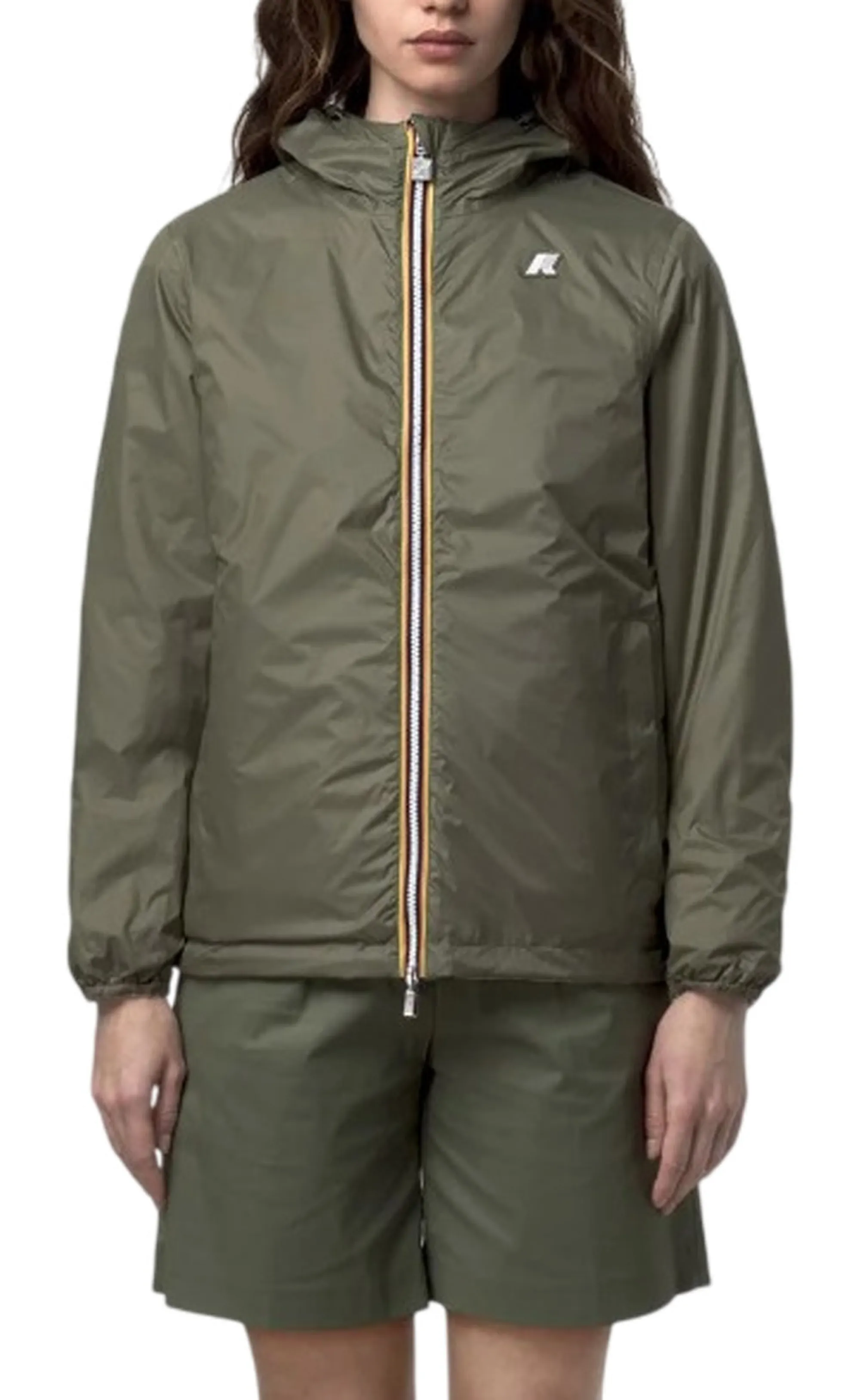 K-Way B'Jake Cotton Reversible Jacket' Beige Lt - Green Lichen K51337W 179530