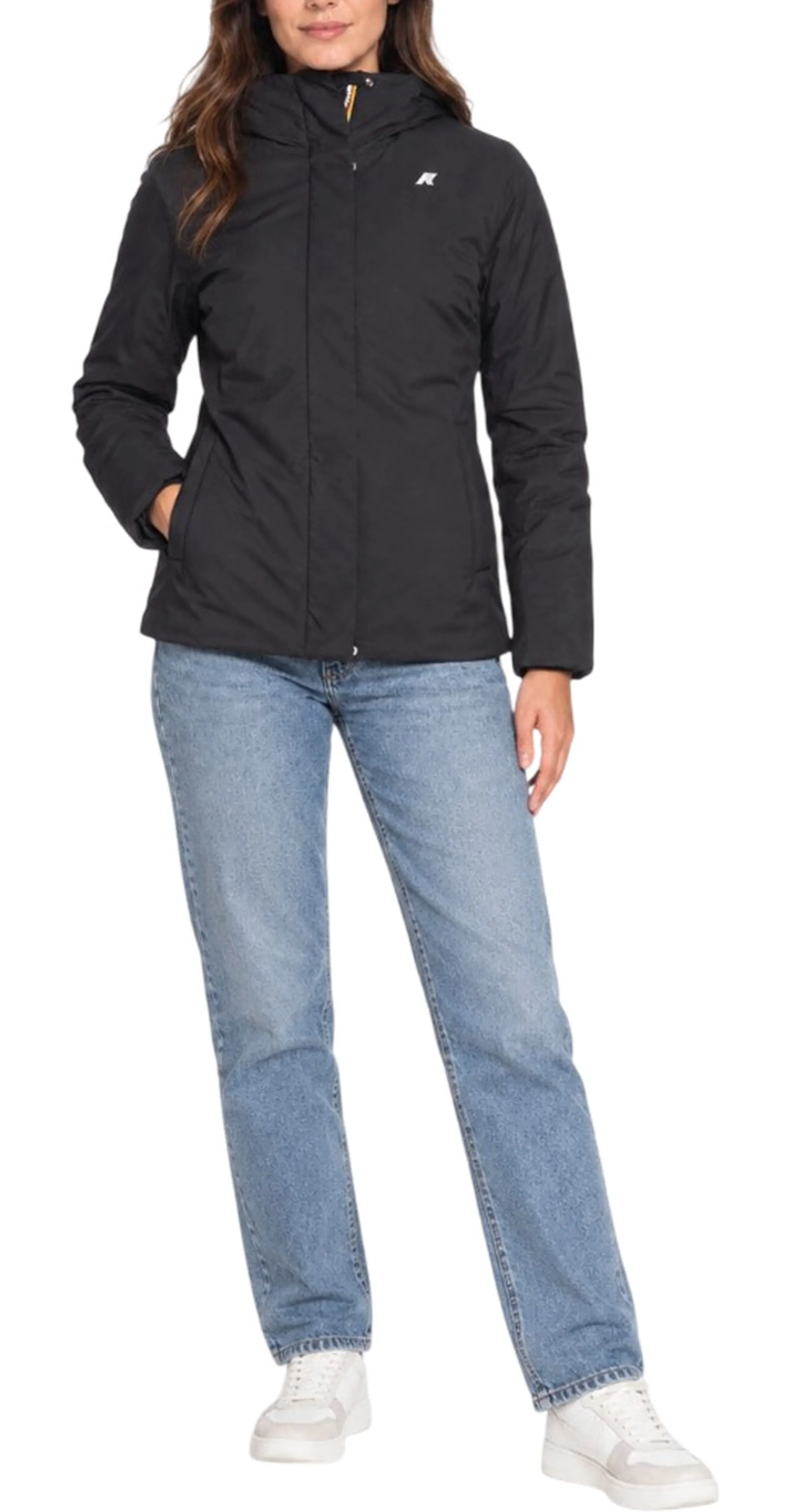 K-Way Giubbino Lil Twill Soft Beaver Black Pure - Grey Wa K81449W 190551