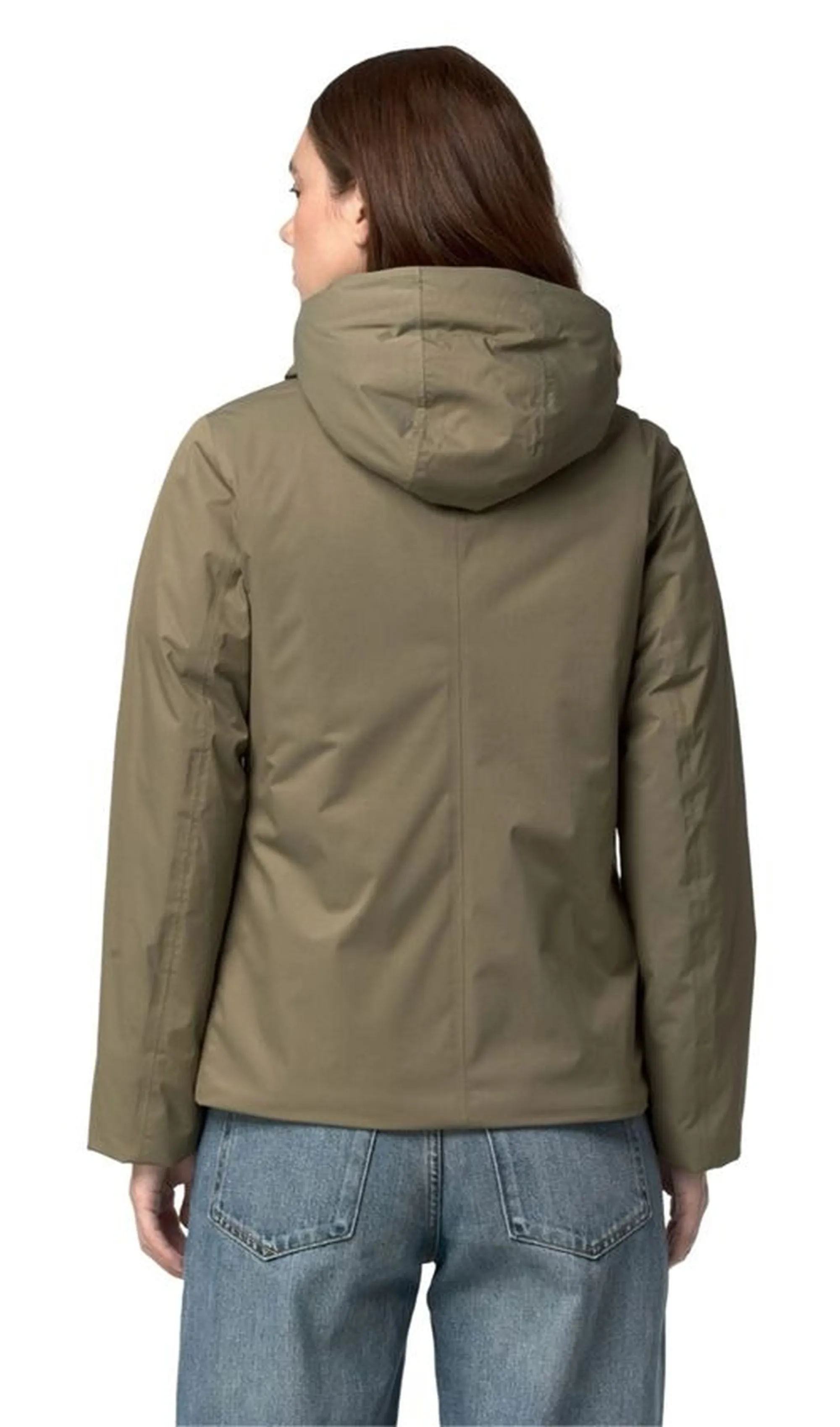 K-Way B'Lil Twill Soft Beaver Jacket' Green Army - Grey Wa K81449W 190313