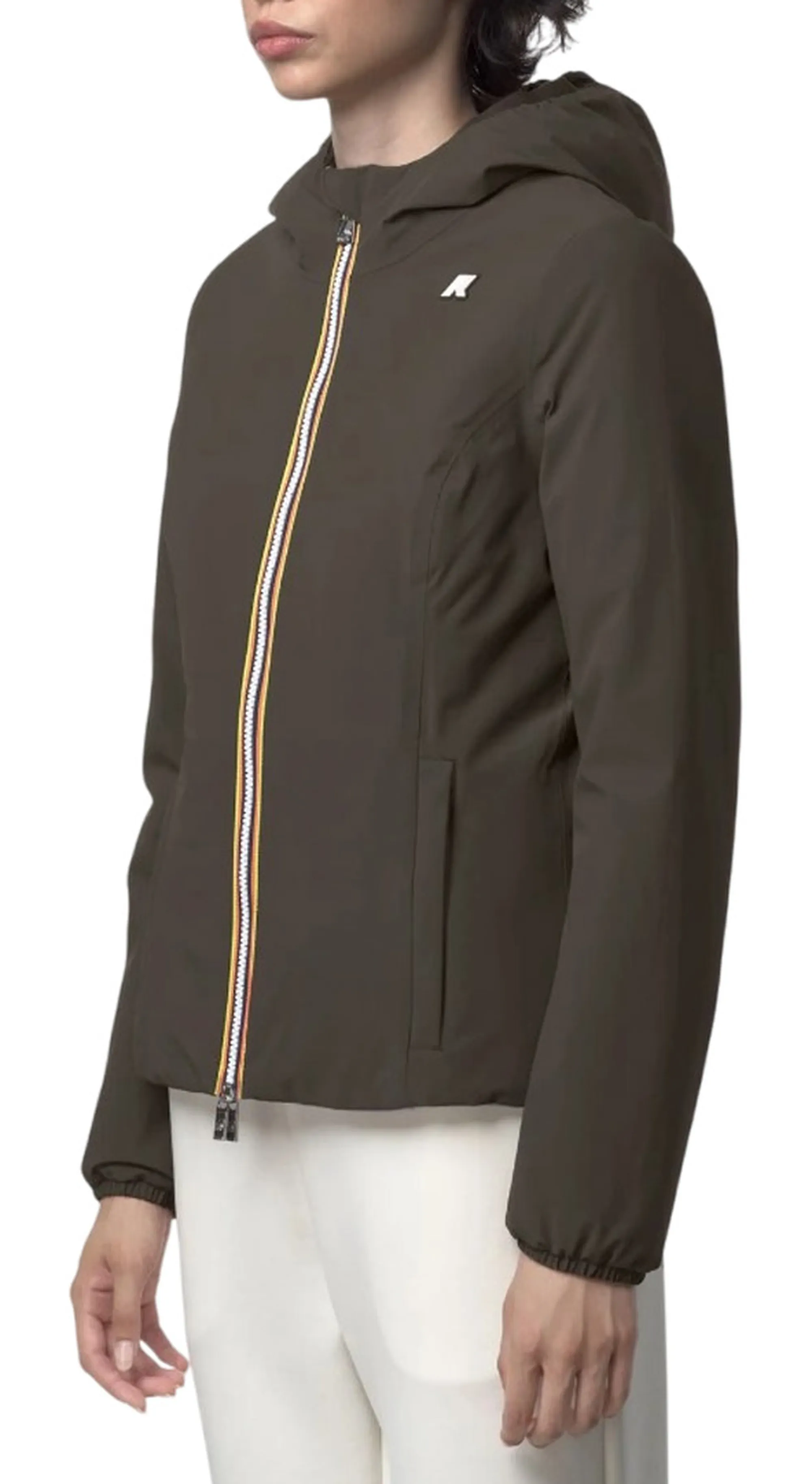 K-Way Giubbino Lily St Warm Reversible Black Olive - Violet K6128Tw 160963