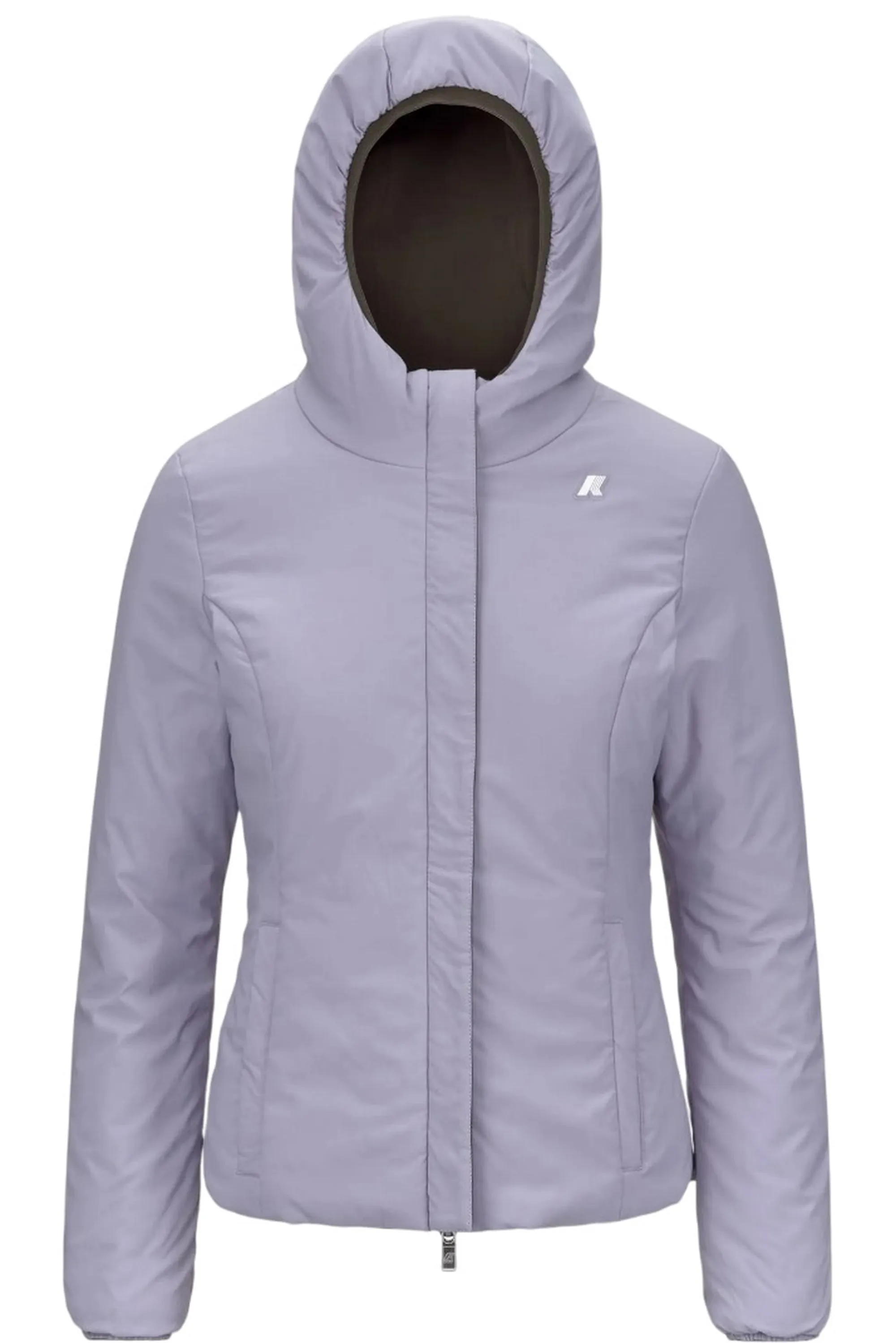 K-Way Giubbino Lily St Warm Reversible Black Olive - Violet K6128Tw 160970