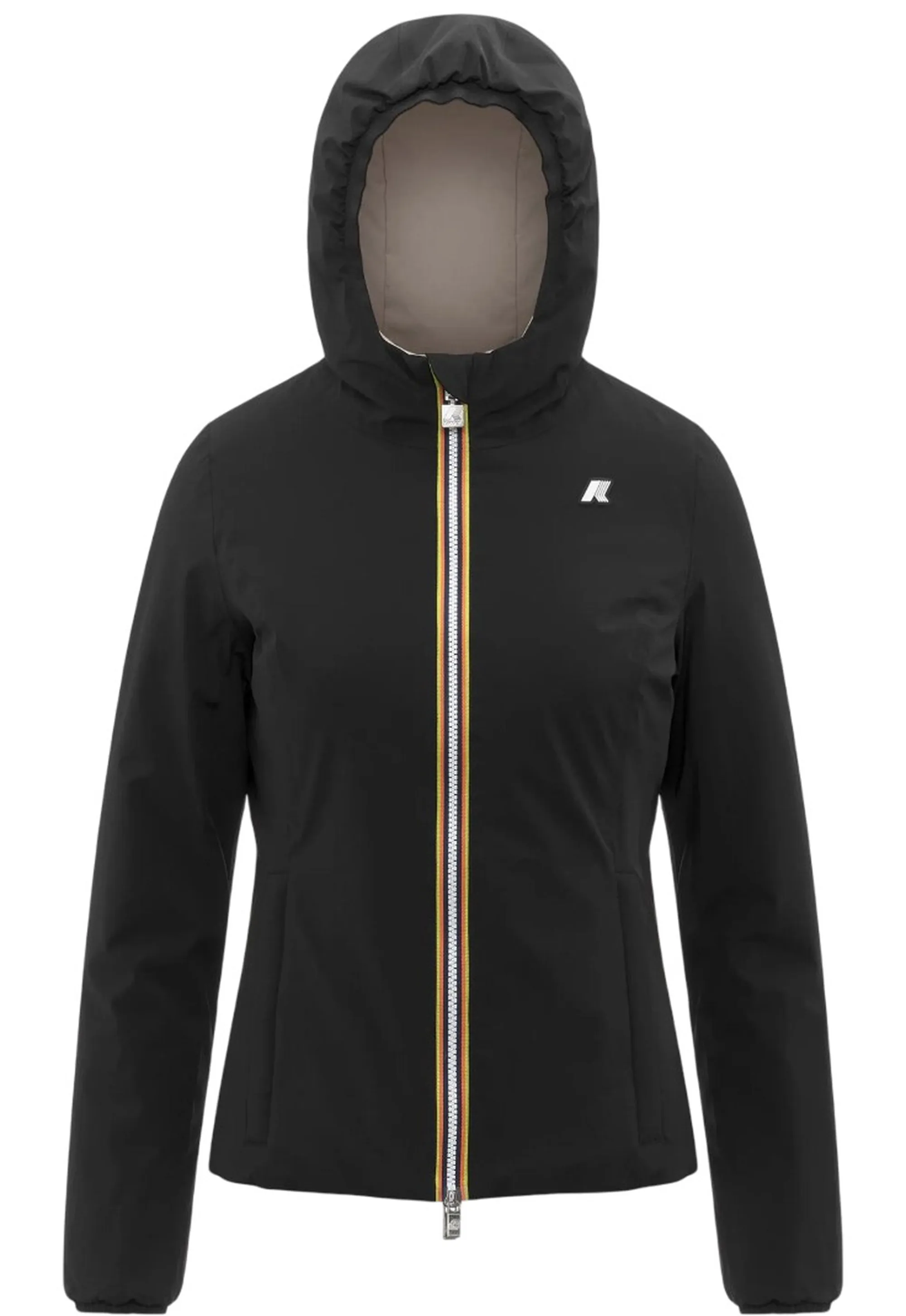 K-Way Giubbino Lily St Warm Reversible Black Pure - Beige C K6128Tw 160960