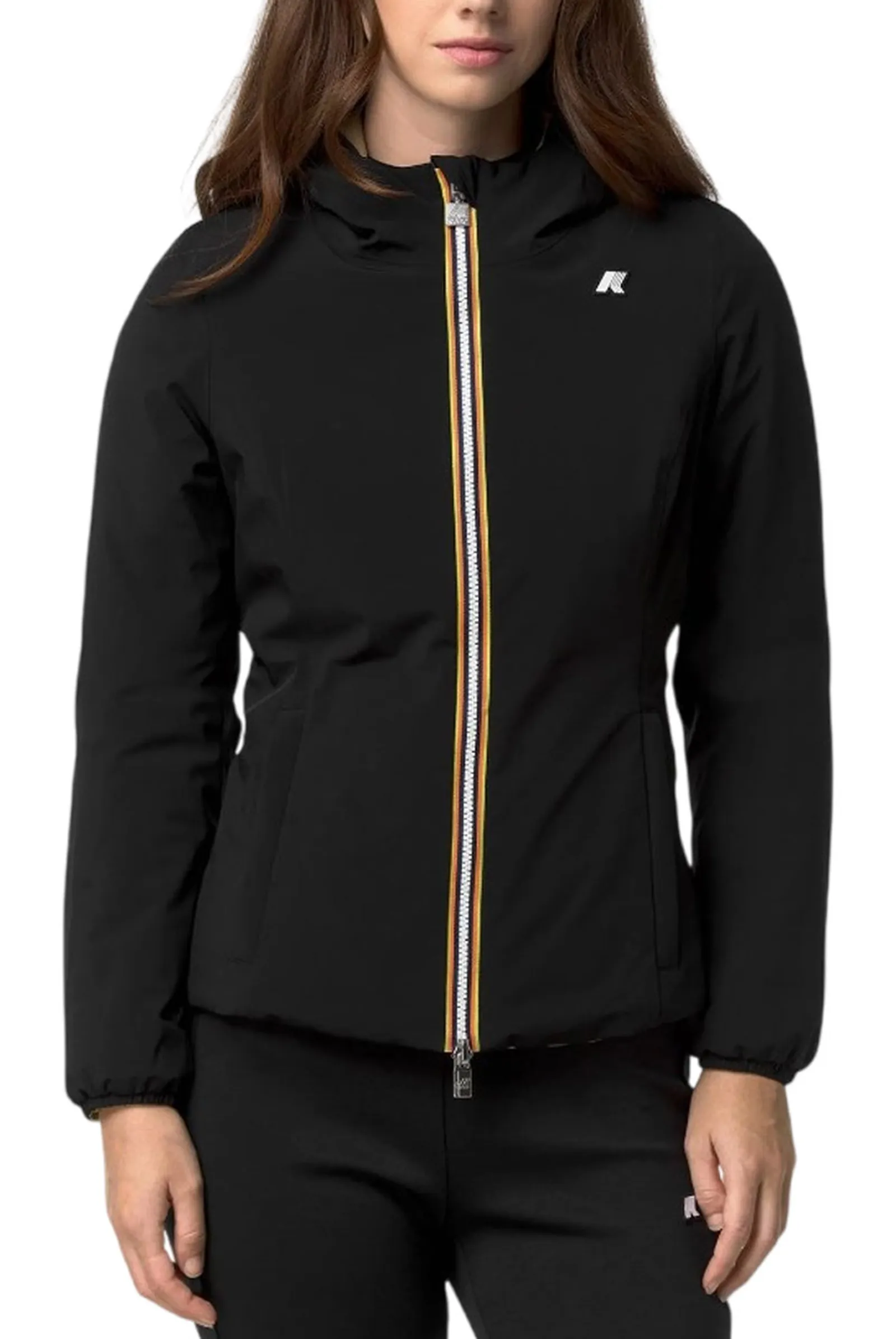 K-Way Giubbino Lily St Warm Reversible Black Pure - Beige K K6128Tw 190518
