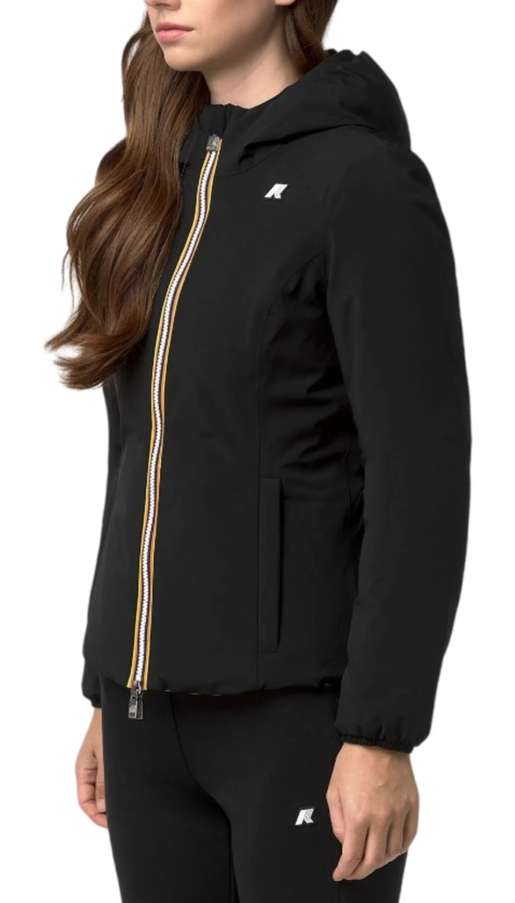 K-Way Giubbino Lily St Warm Reversible Black Pure - Beige K K6128Tw 190523