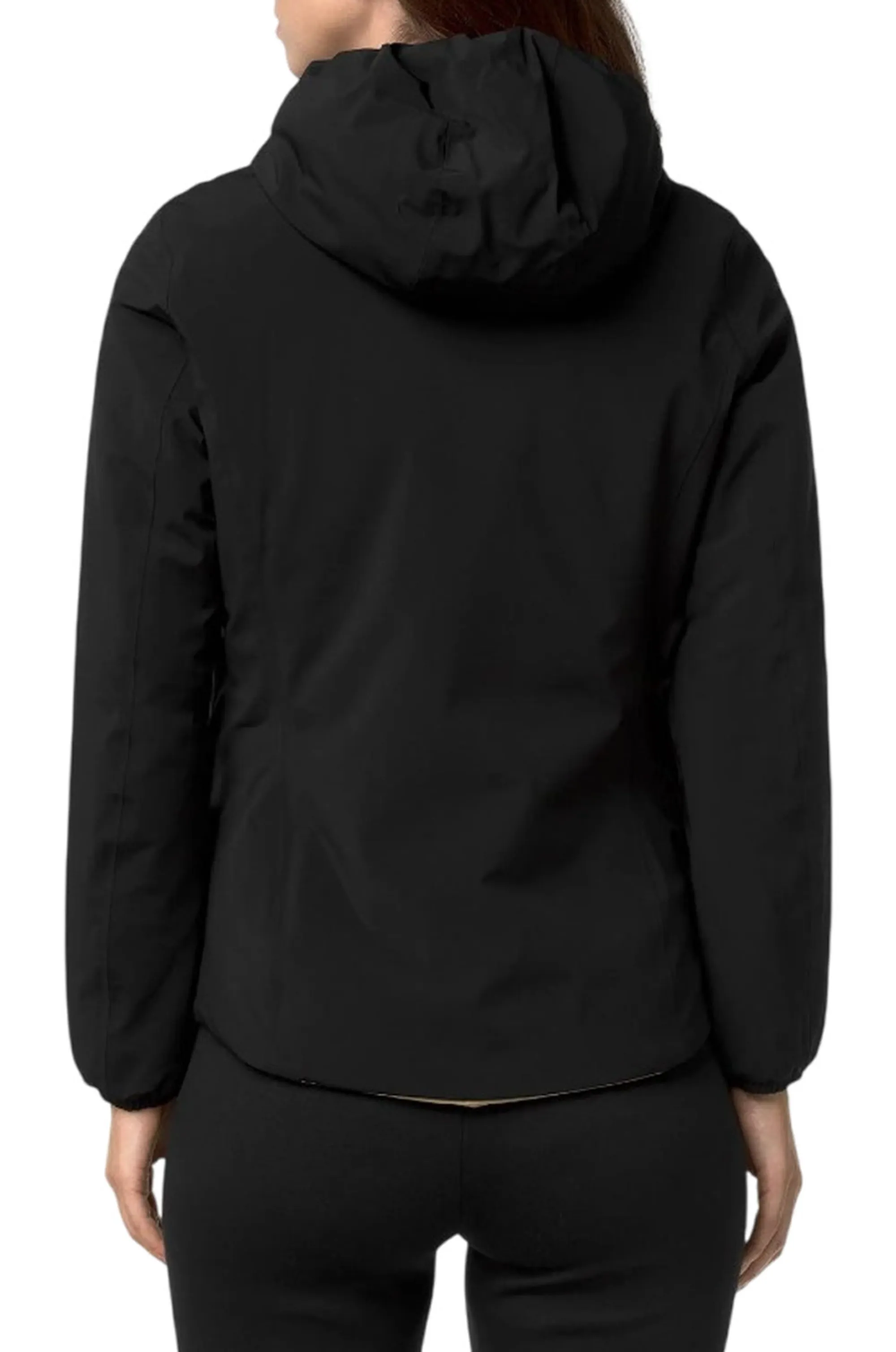 K-Way Giubbino Lily St Warm Reversible Black Pure - Beige K K6128Tw 190524