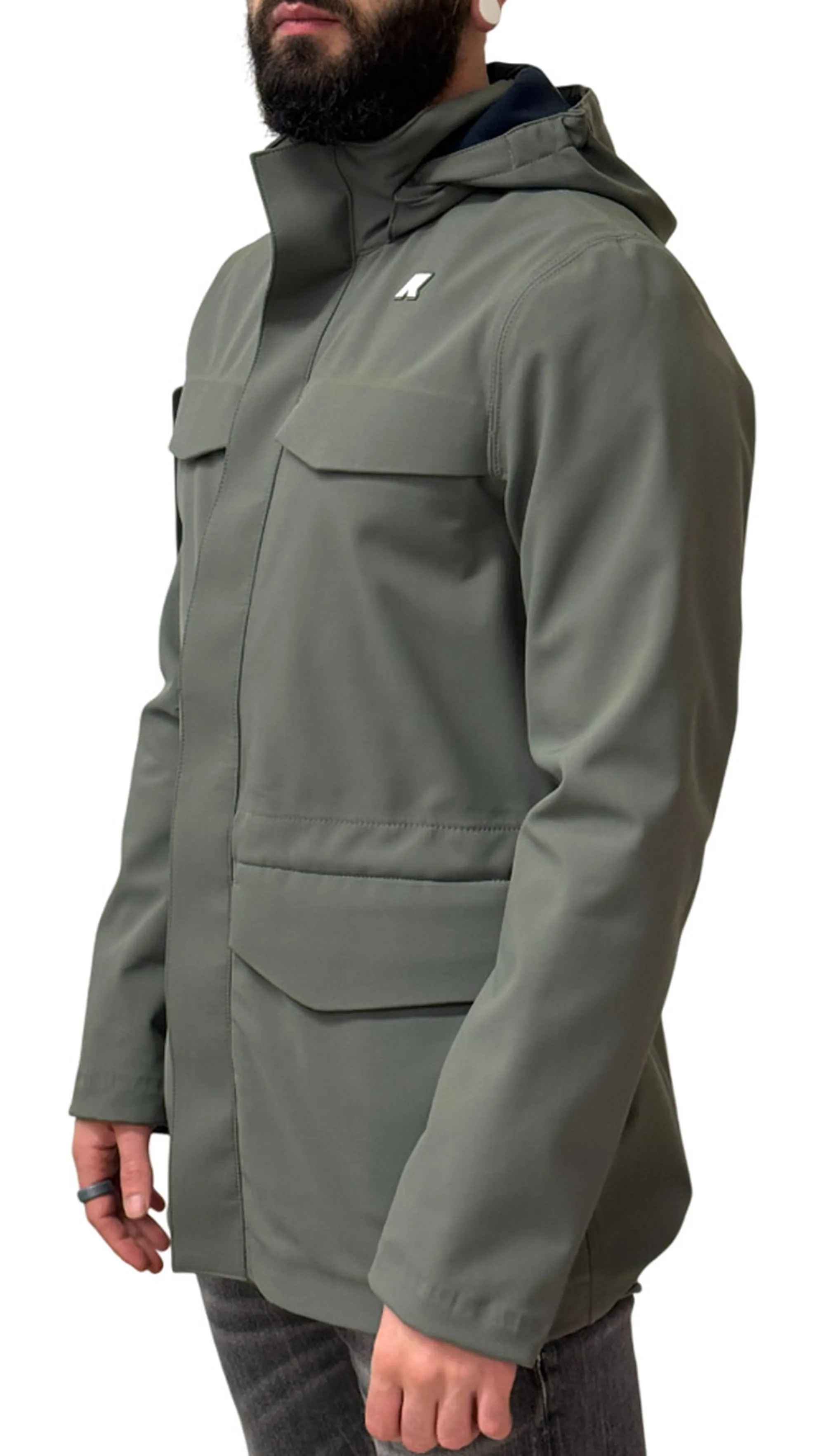 K-Way Giubbino Manphy Bonded Green B - Blue Depht K7126Vw 167507