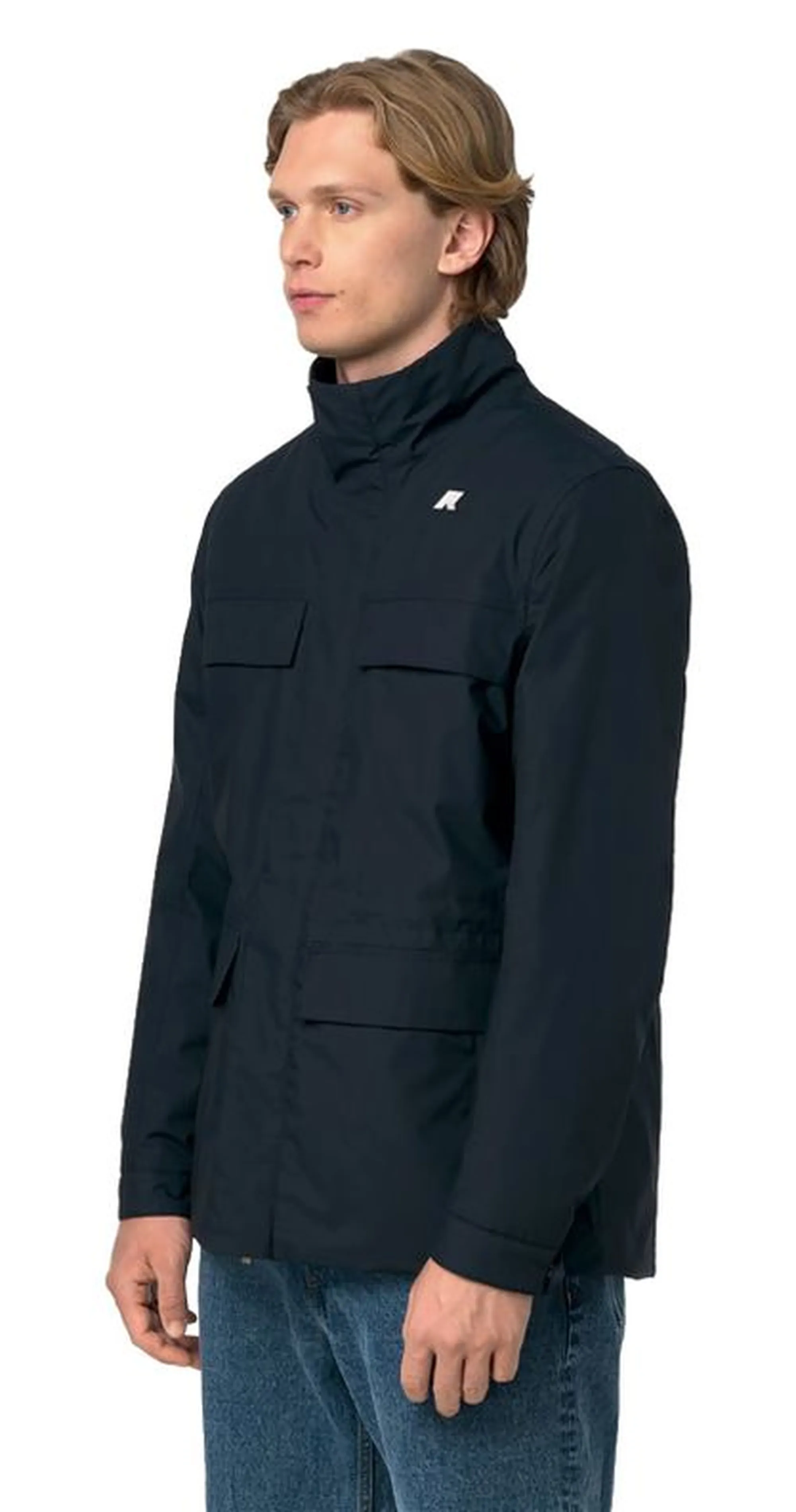 K-Way Giubbino Manuene Warm Micro Canvas Blue Depth K4157Ew 187442