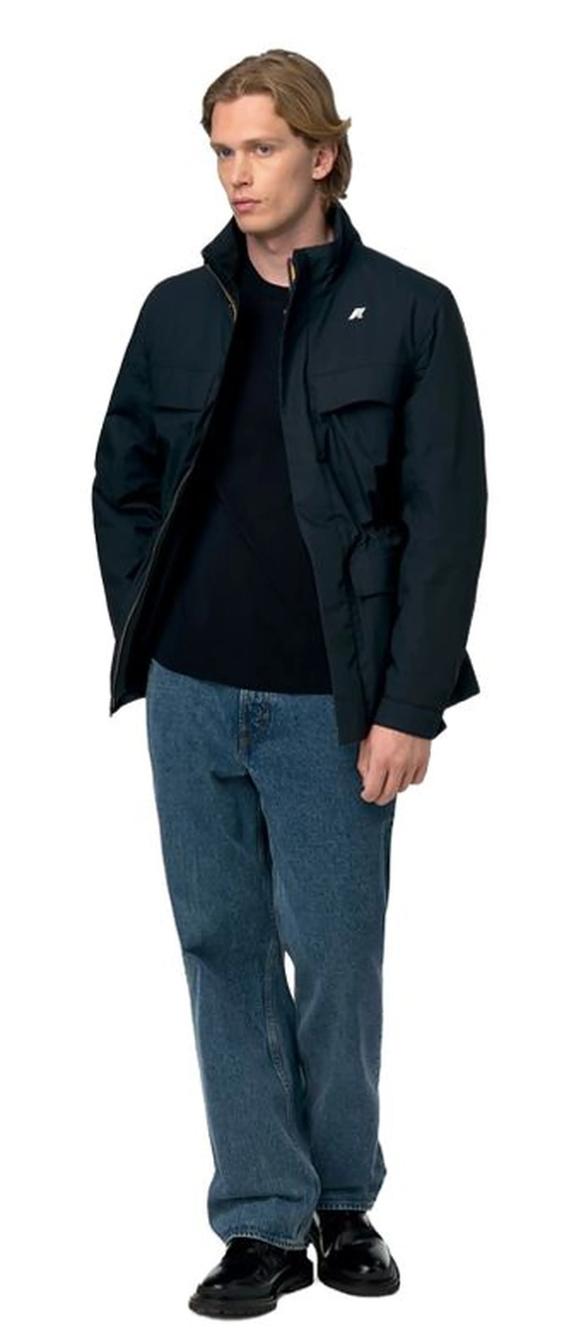 K-Way Giubbino Manuene Warm Micro Canvas Blue Depth K4157Ew 187444
