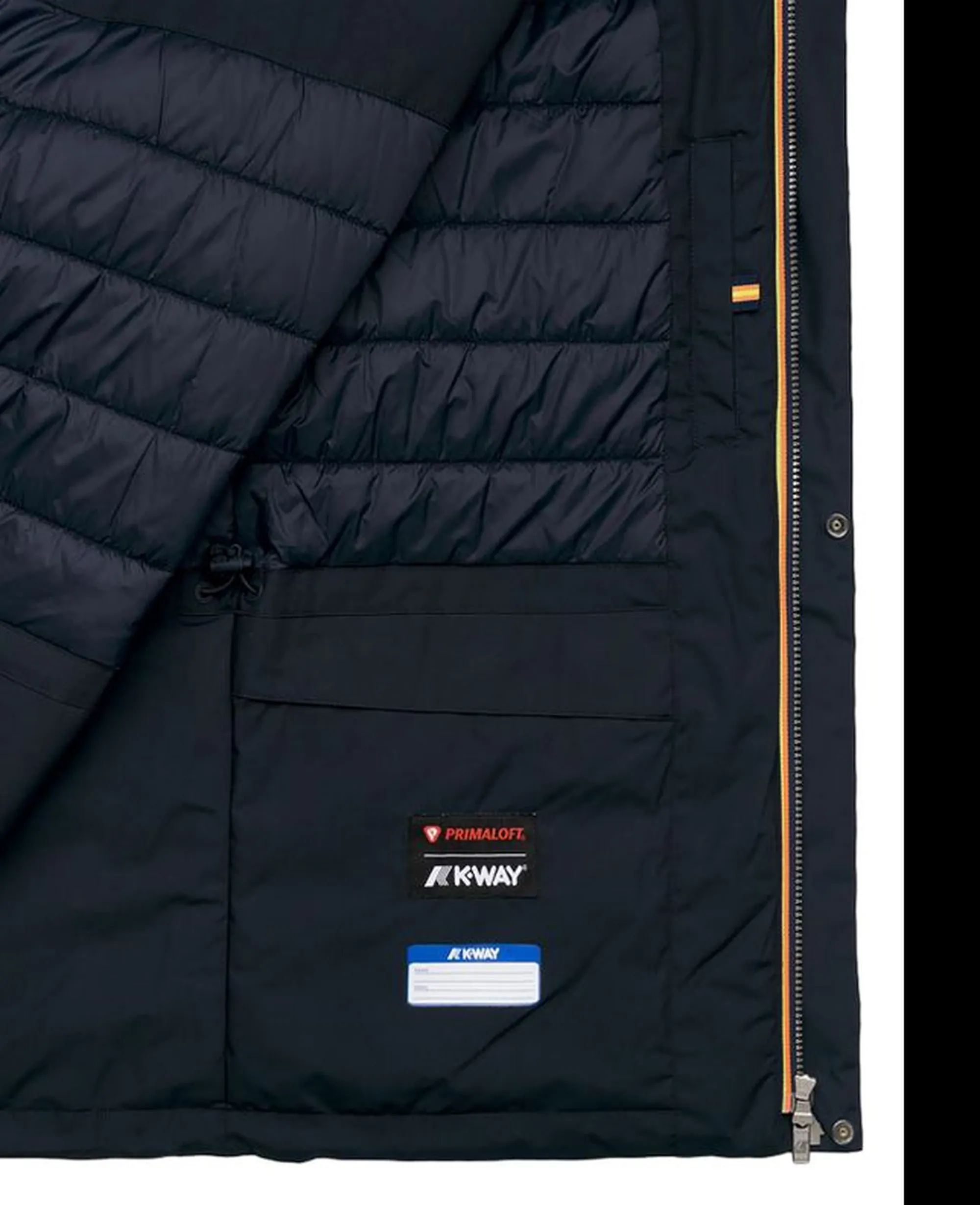 K-Way Giubbino Manuene Warm Micro Canvas Blue Depth K4157Ew 187445