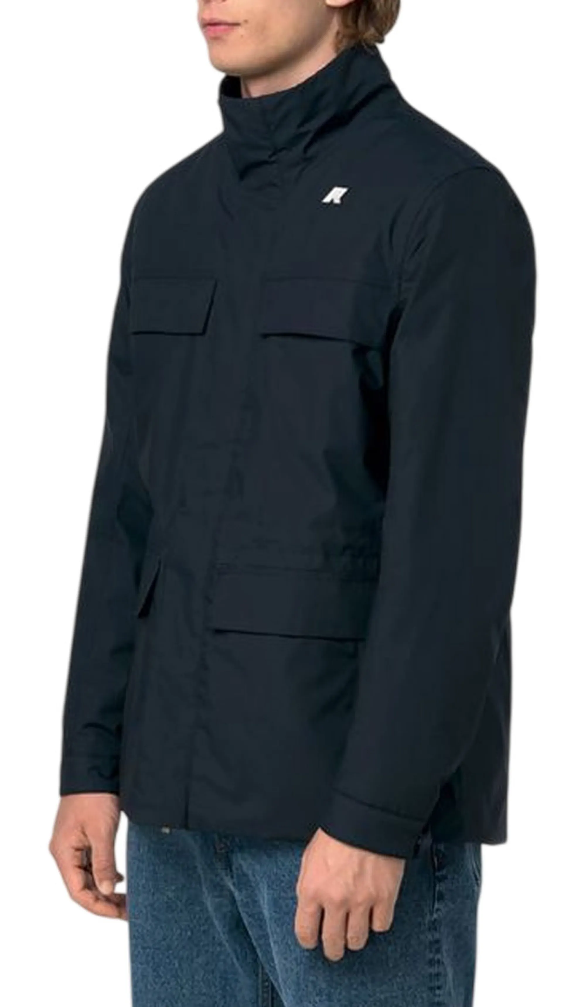 K-Way B'Manuene Warm Micro Canvas Jacket' Blue Depth K4157Ew 195852