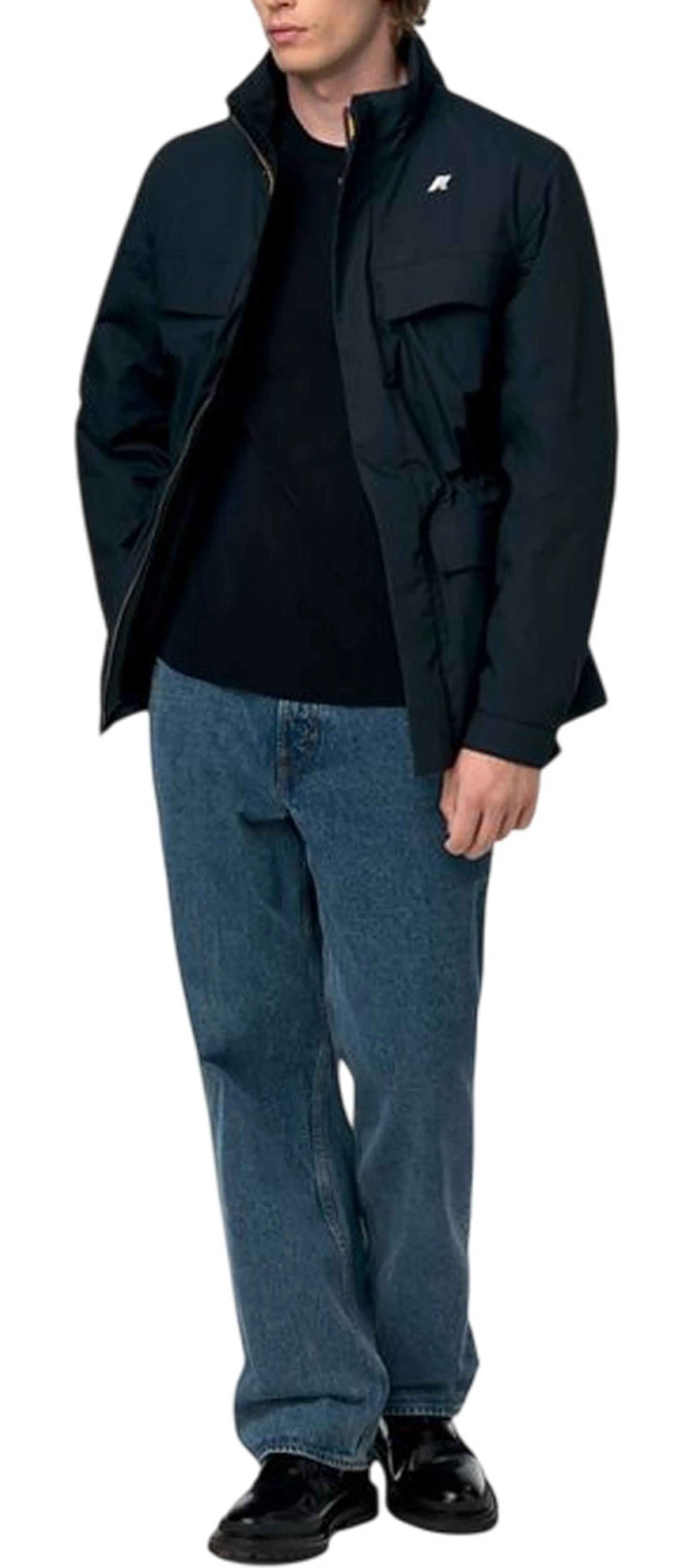 K-Way B'Manuene Warm Micro Canvas Jacket' Blue Depth K4157Ew 195861