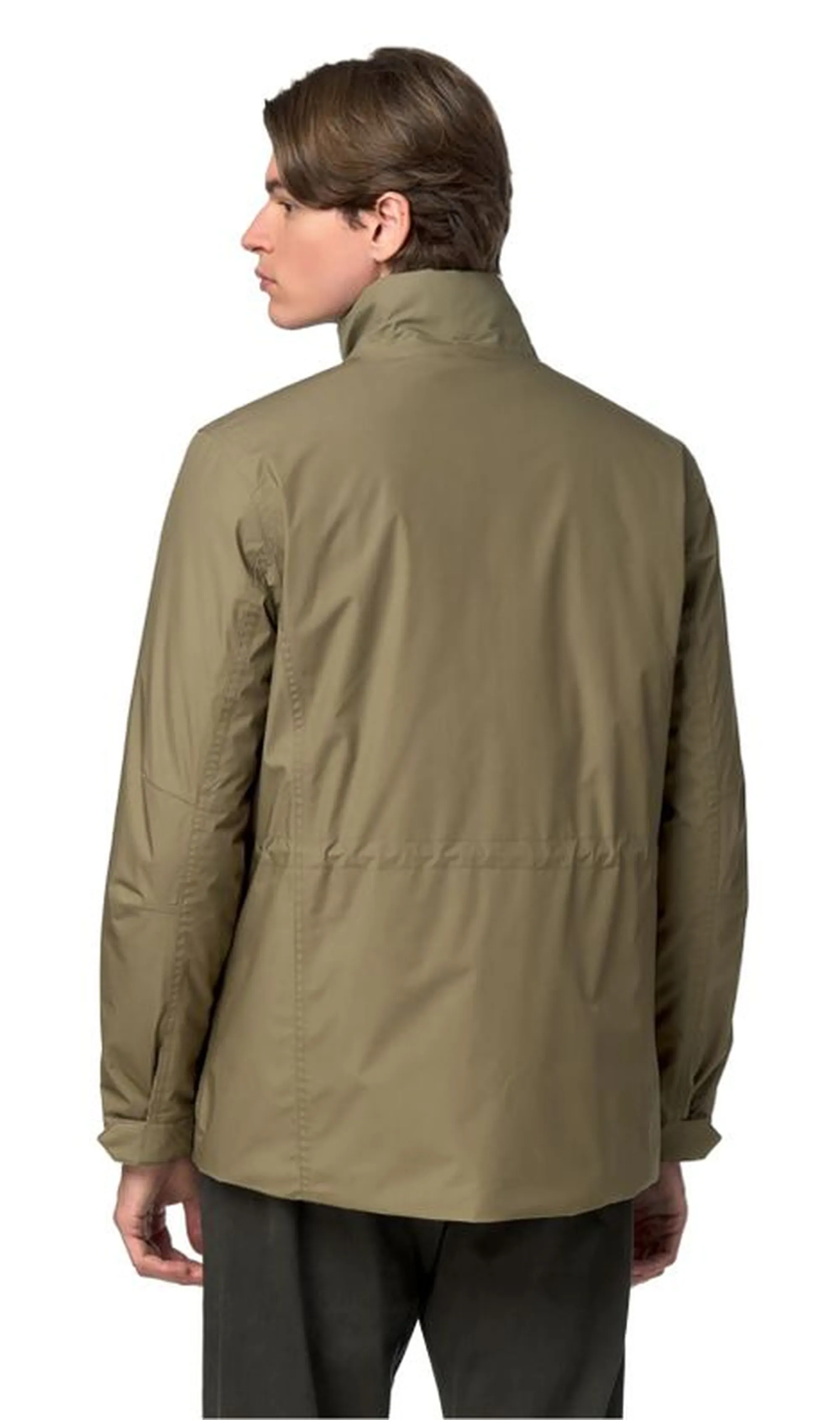 K-Way Giubbino Manuene Warm Micro Canvas Green Army K4157Ew 187449