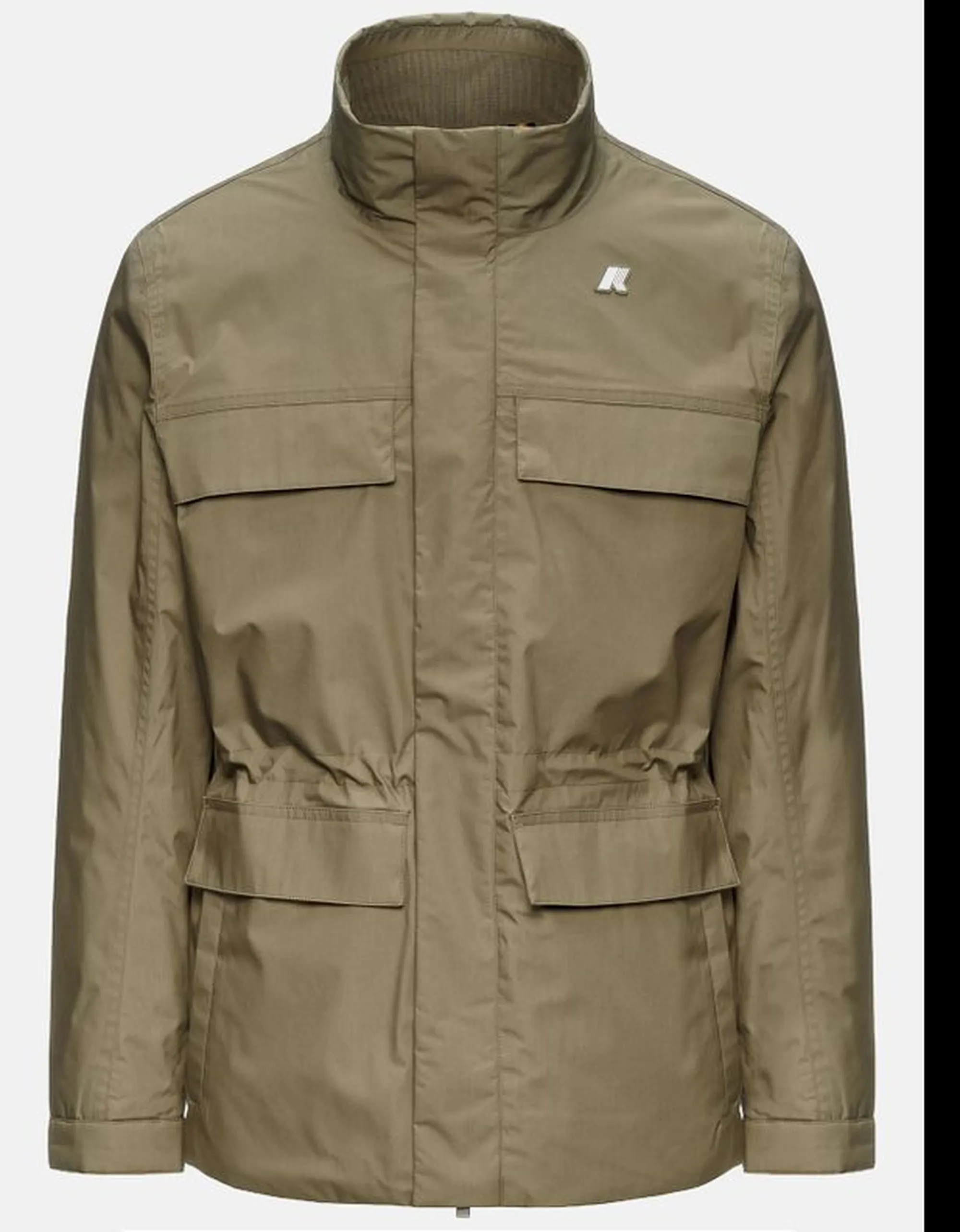 K-Way Giubbino Manuene Warm Micro Canvas Green Army K4157Ew 187451