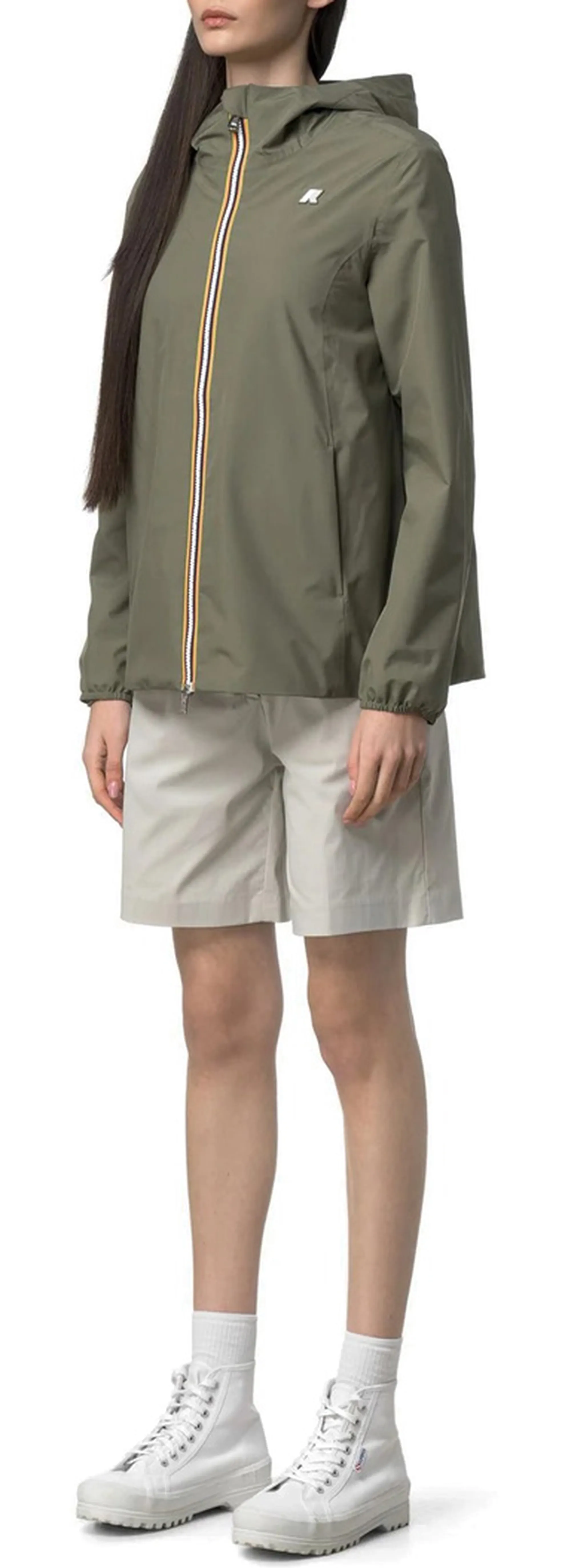 K-Way Giubbino Marguerite Stretch Poly Jersey Green Lichen K8138Pw 178542