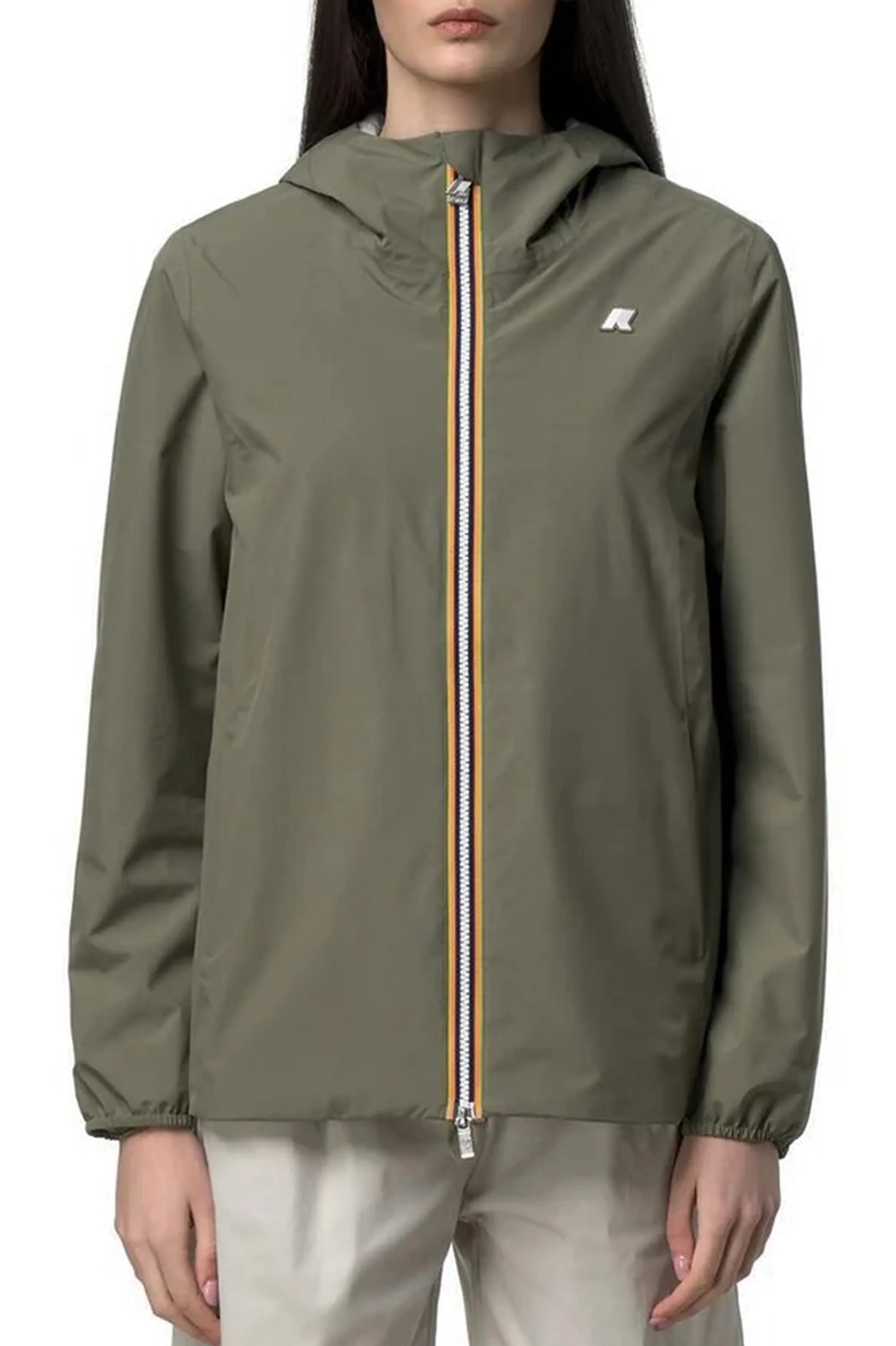 K-Way Giubbino Marguerite Stretch Poly Jersey Green Lichen K8138Pw 178543