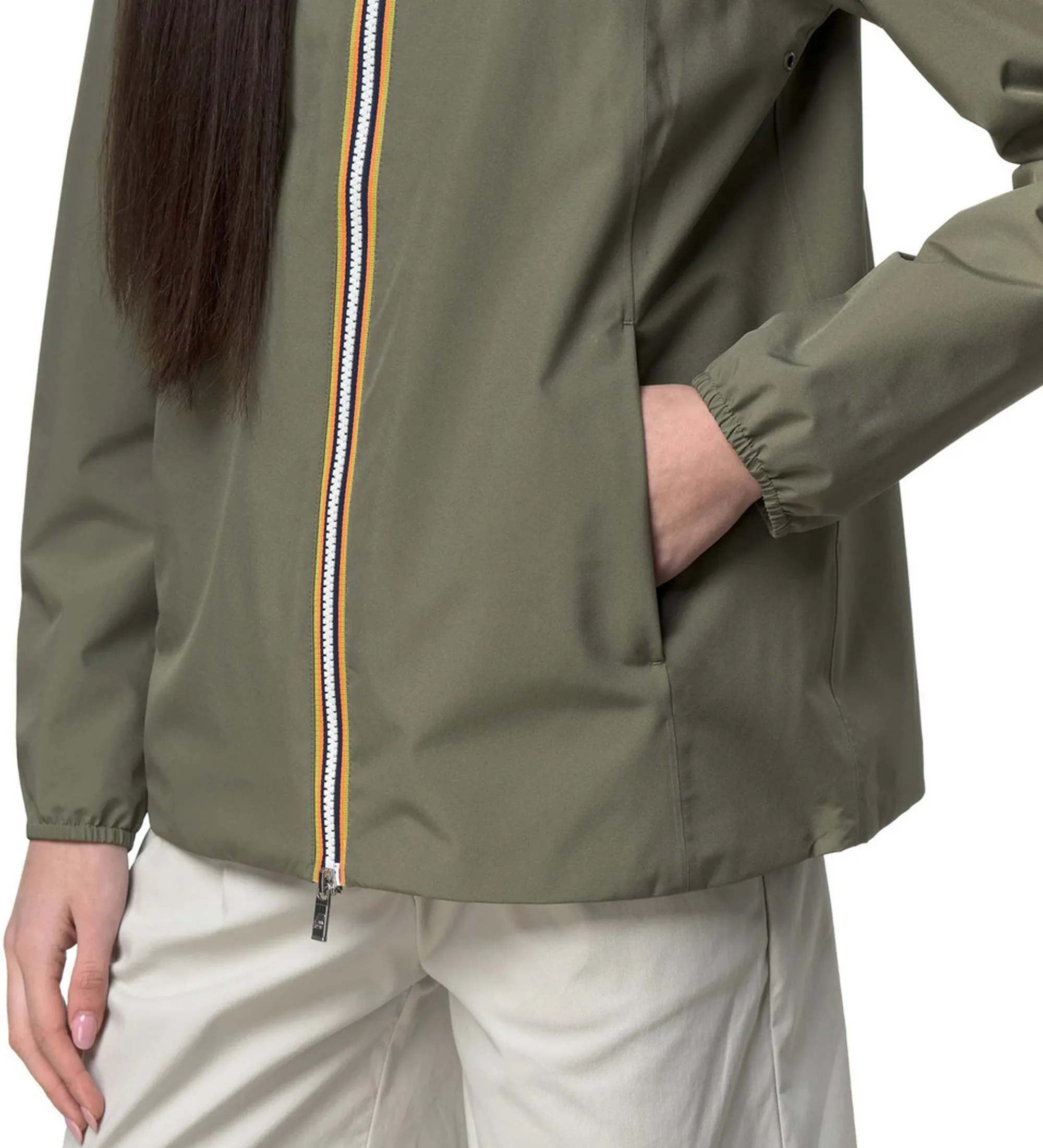 K-Way Giubbino Marguerite Stretch Poly Jersey Green Lichen K8138Pw 178544