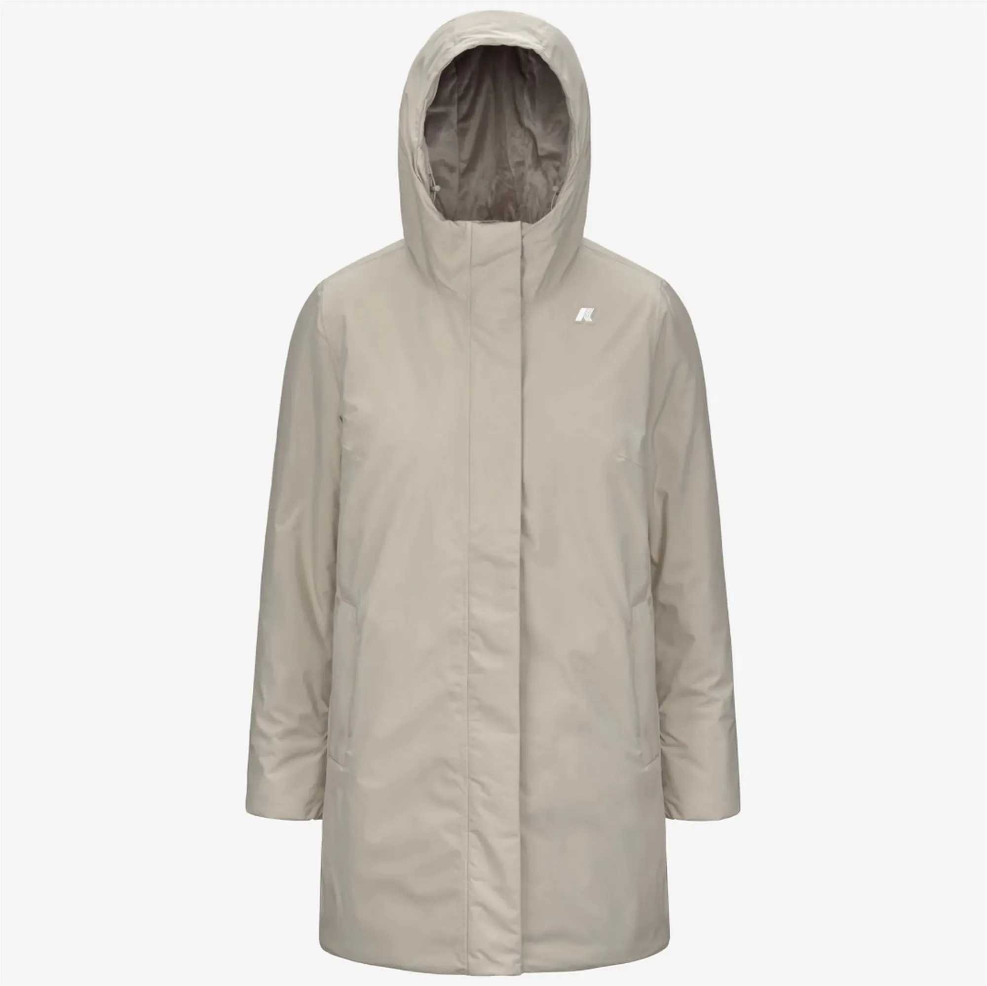 K-Way B'Sophie Soft Touch Marmot Jacket' Beige Cashmere - Grey Goat K71326W 169264