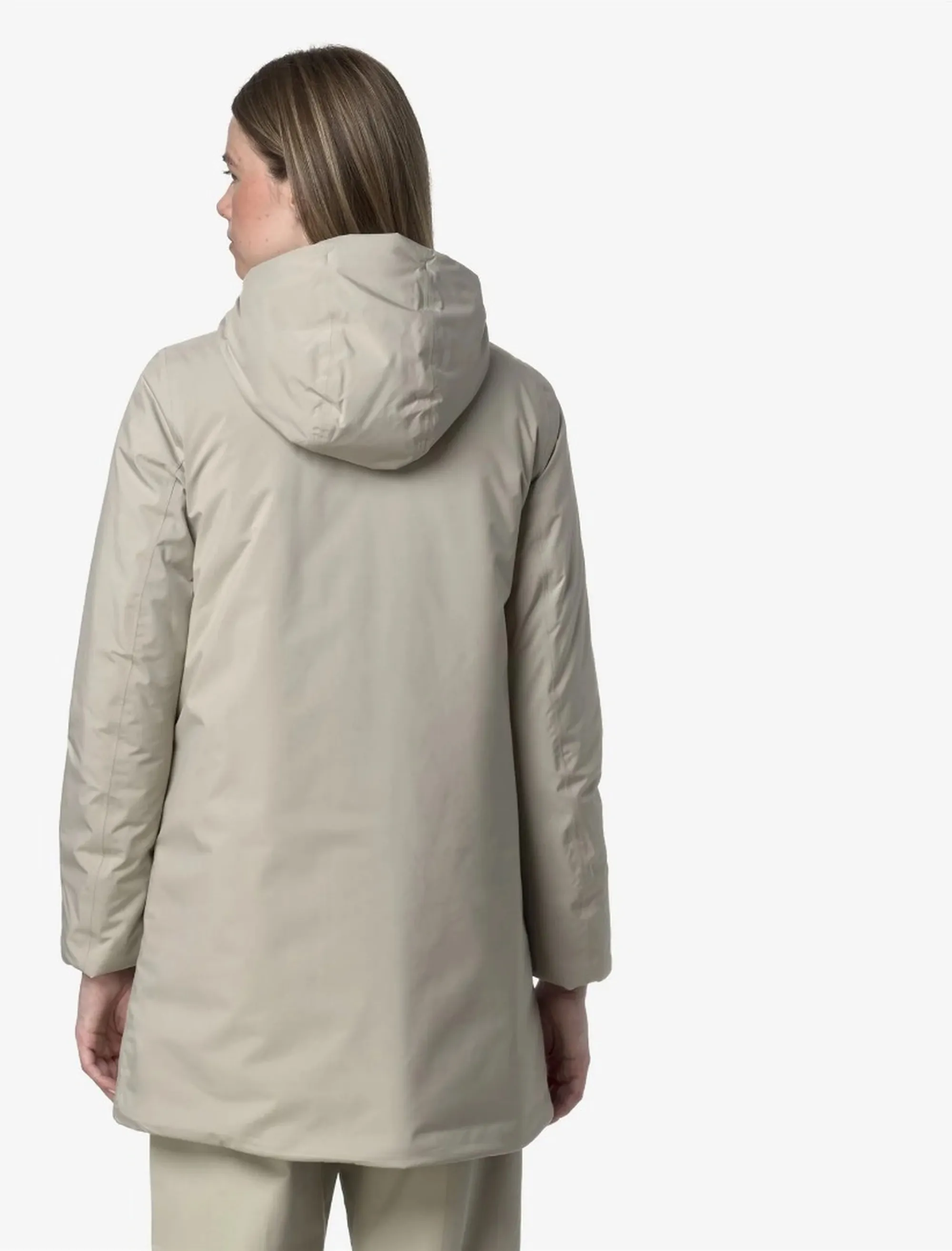 K-Way B'Sophie Soft Touch Marmot Jacket' Beige Cashmere - Grey Goat K71326W 169266